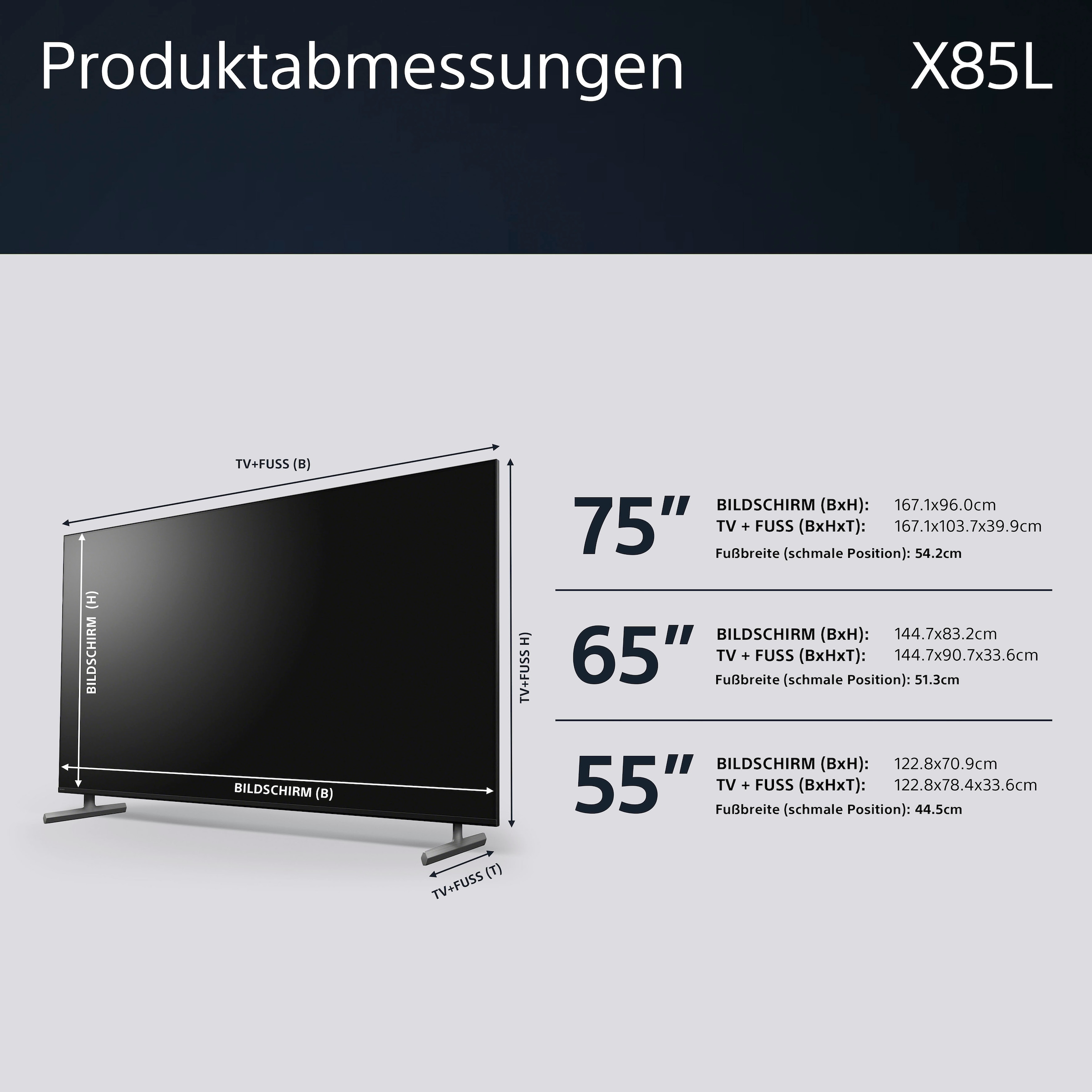 Sony LED-Fernseher »KD-55X85L«, 139 cm/55 Zoll, 4K Ultra HD, Google TV-Android TV-Smart-TV