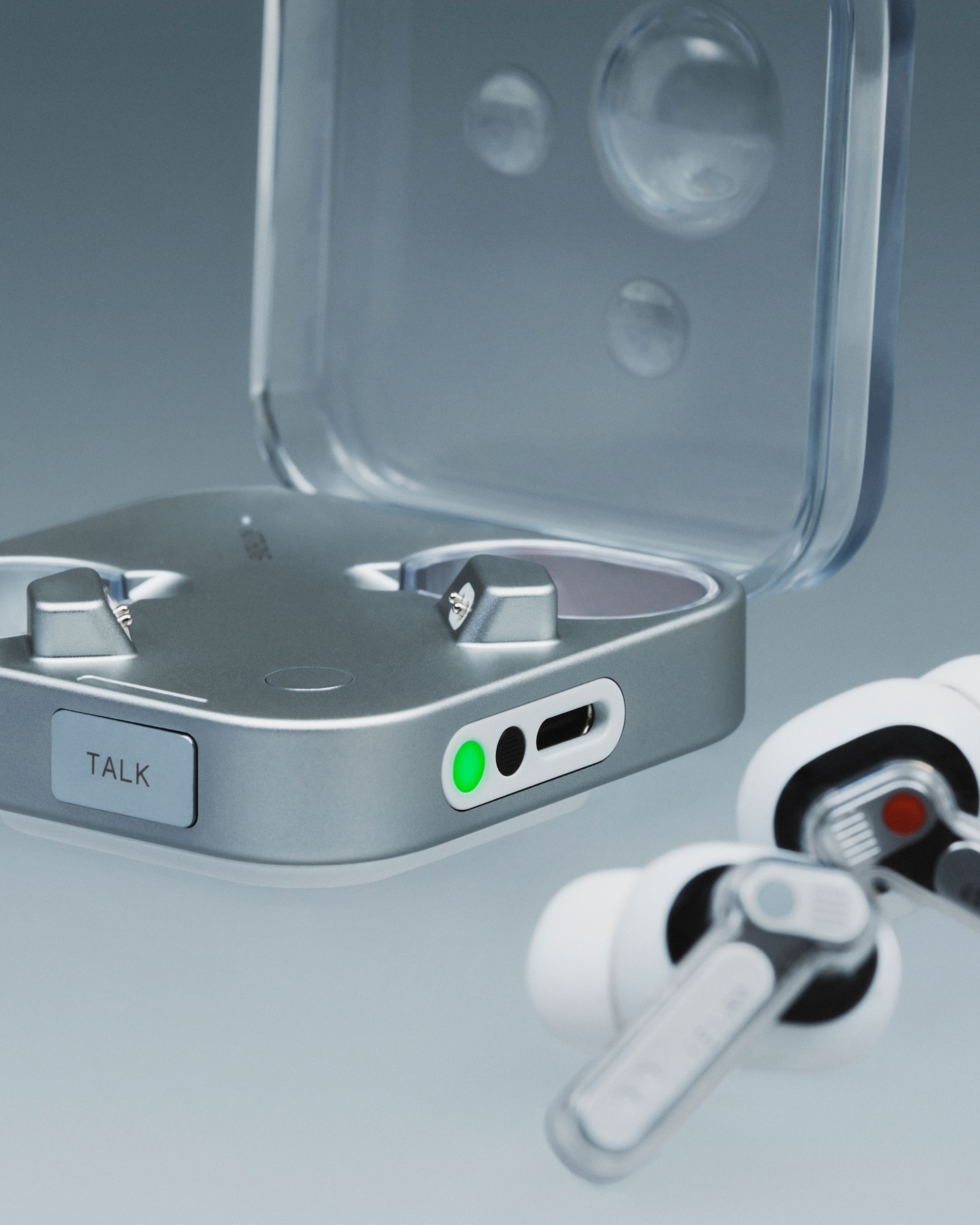 NOTHING wireless In-Ear-Kopfhörer »Ear (3)« Bluetooth Active Noise Cancelling (ANC) | Echo Noise Cancellation | integrierte Steuerung für Anrufe und Musik