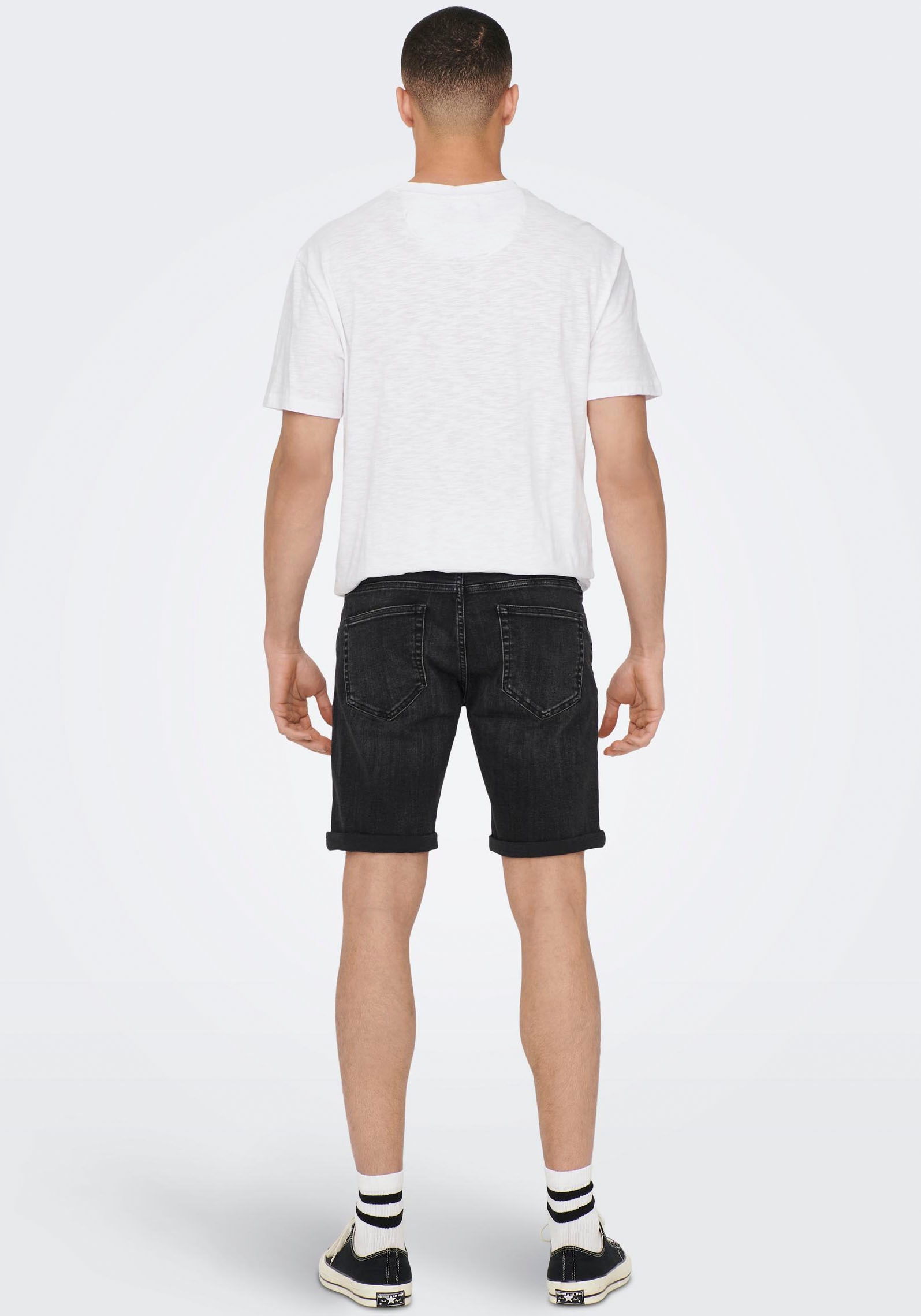 ONLY & SONS Jeansshorts »ONSPLY LIGHT BLUE 5189 SHORTS DNM NOOS«