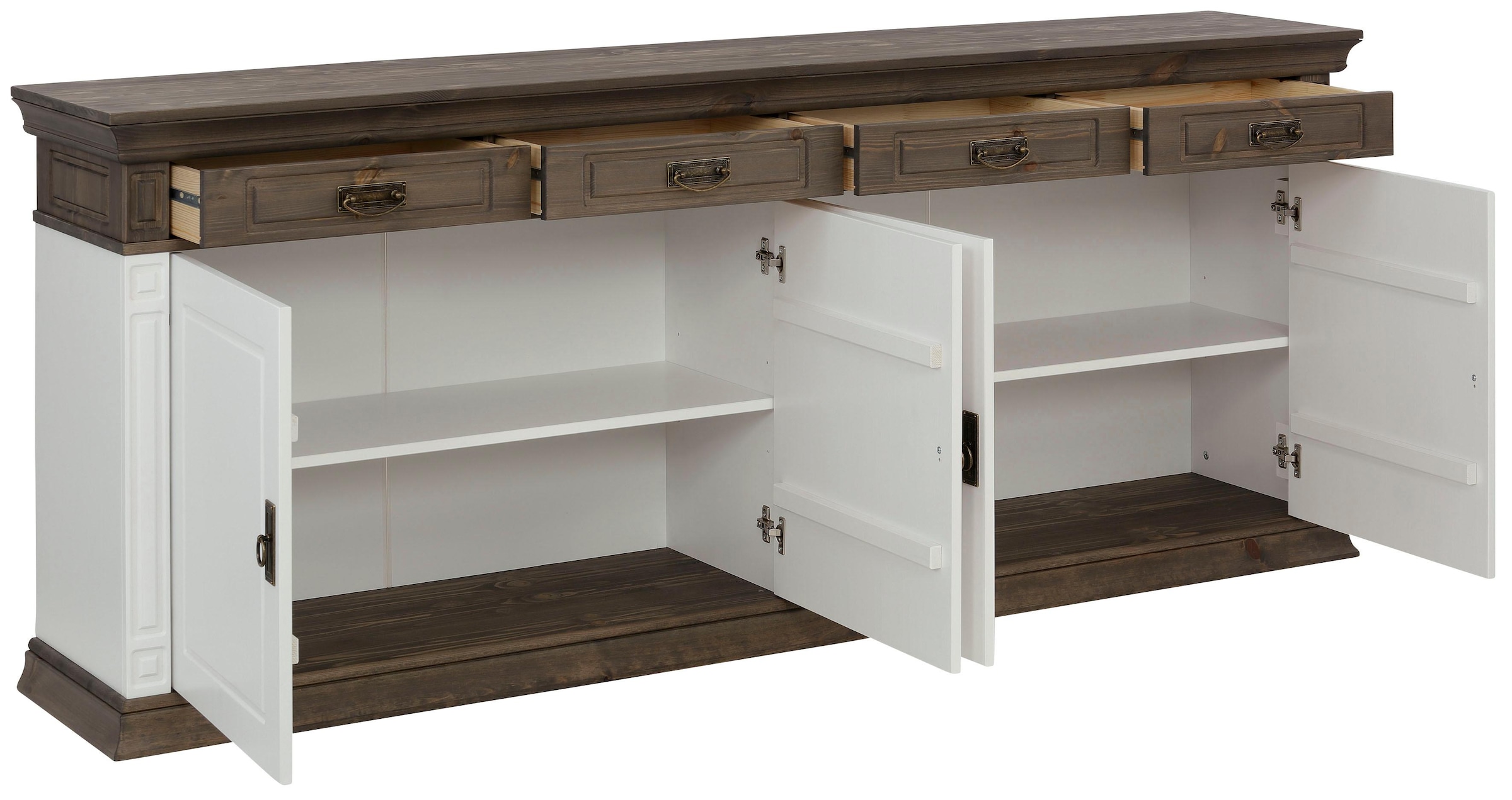 Home affaire Sideboard »Vinales«, Kommode im klassischen Landhausstil, Breite 202 cm
