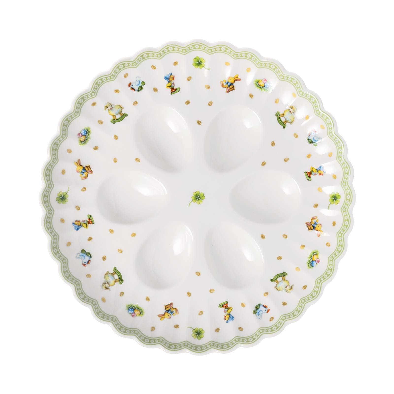 Villeroy & Boch Eierbecher "Eierteller Easter Delight ø 24,2 cm grün" Mikrowellengeeignet