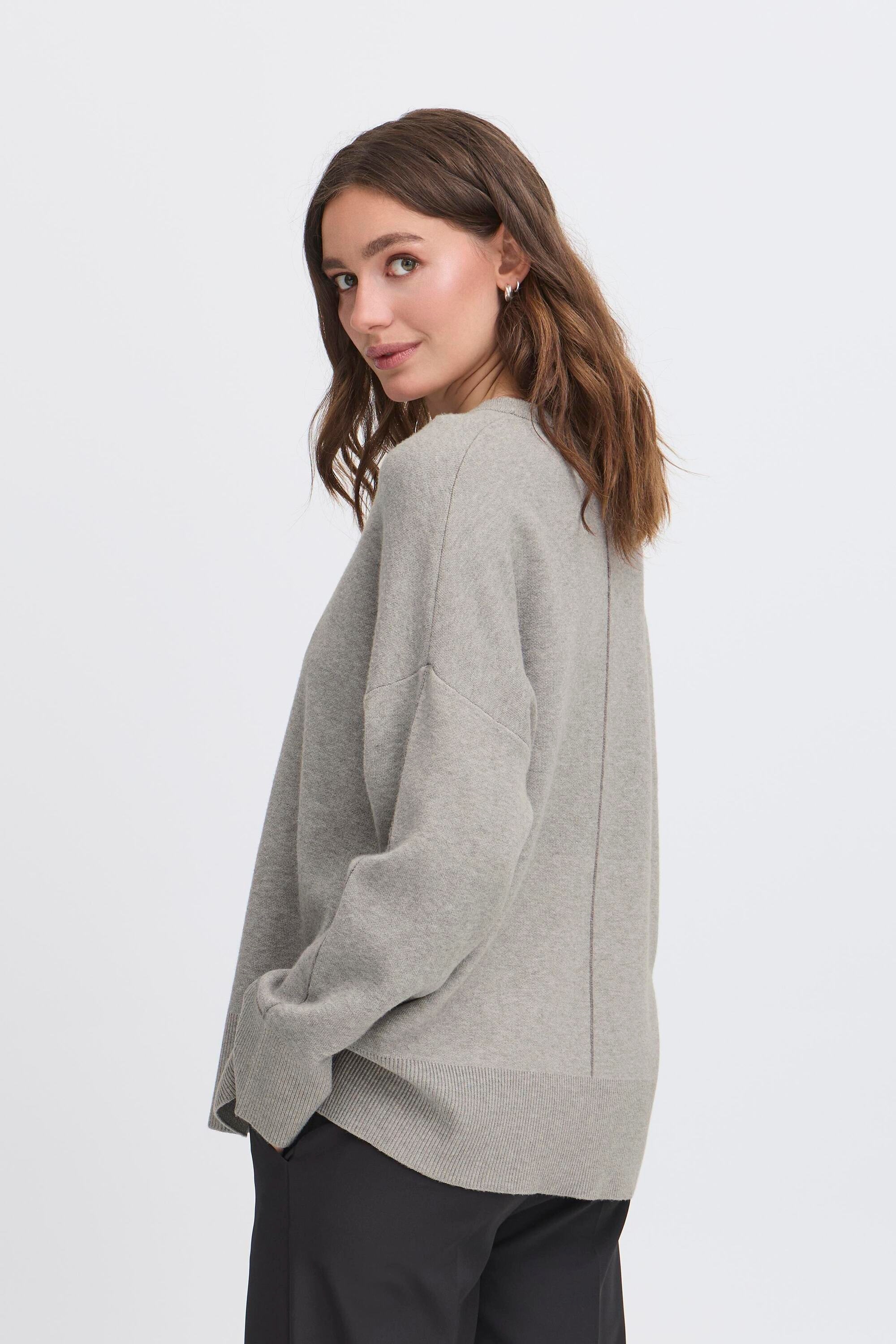 Ichi Strickpullover »Damen Langarm IHBALLIA«