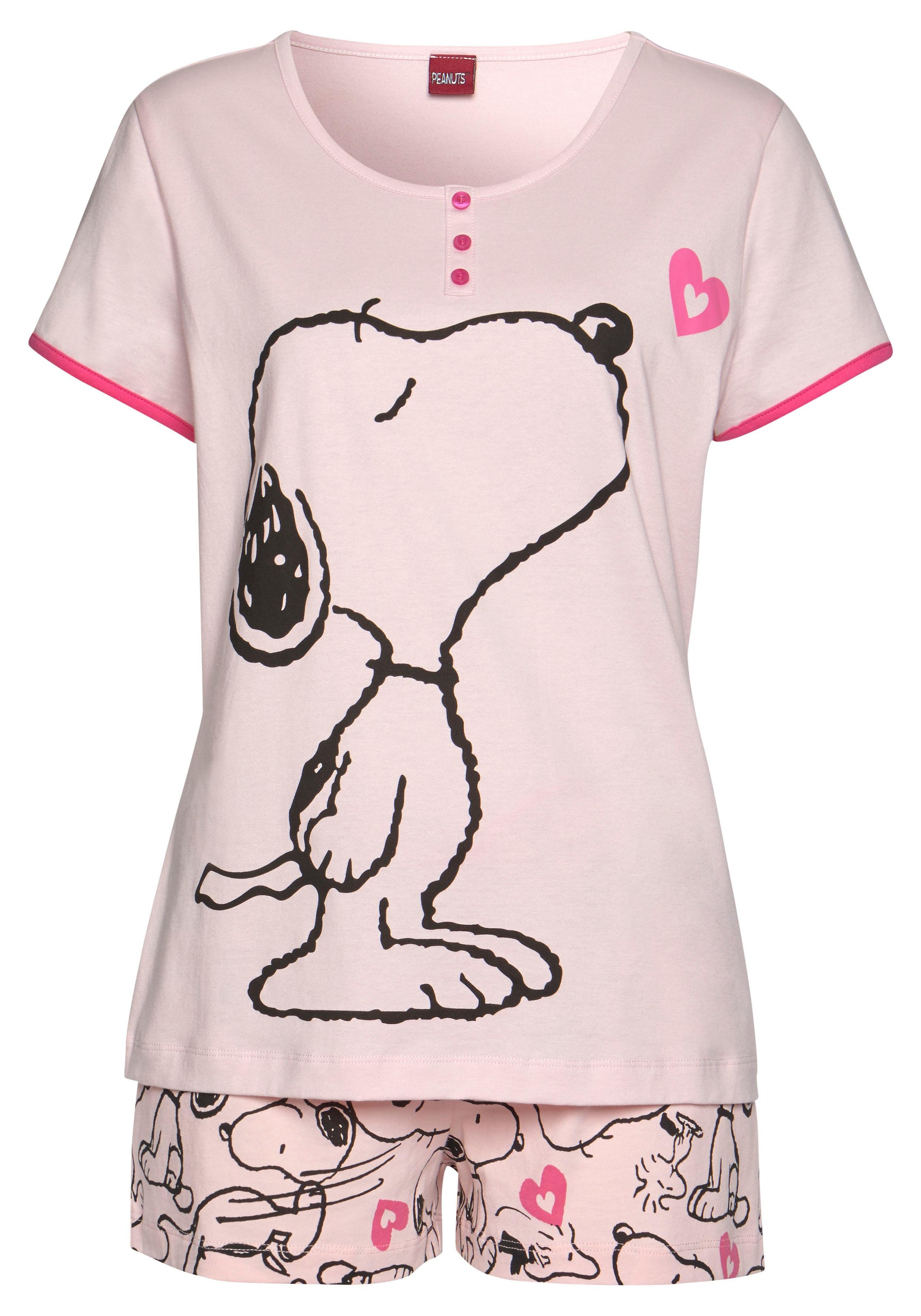 Peanuts Shorty, (2 tlg., 1 Stück), mit Snoopy-Herz-Print bei ♕