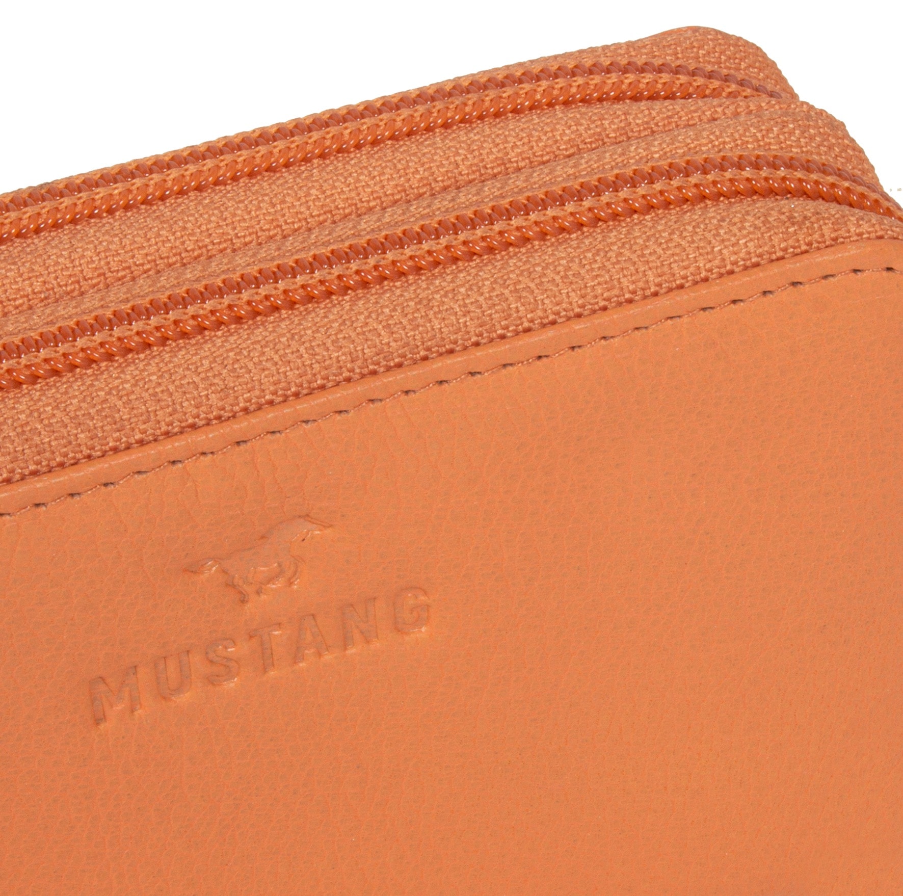 MUSTANG Geldbörse »Seattle leather wallet im opening«, | UNIVERSAL top praktischem 2 Format zip kaufen