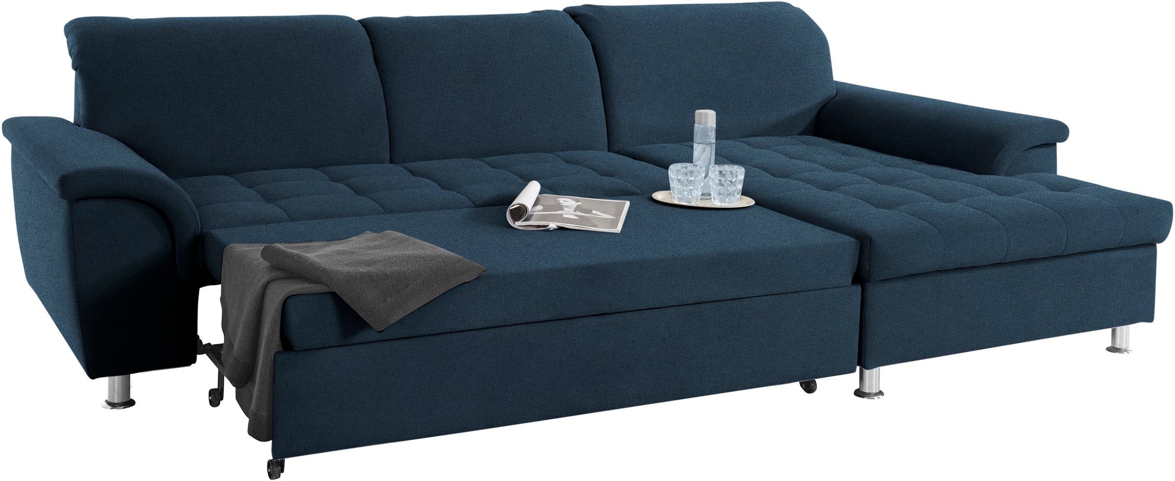 DOMO collection Ecksofa »Franzi L-Form«, wahlweise mit Kopfteilverstellung (dann Tiefe: 170 cm)