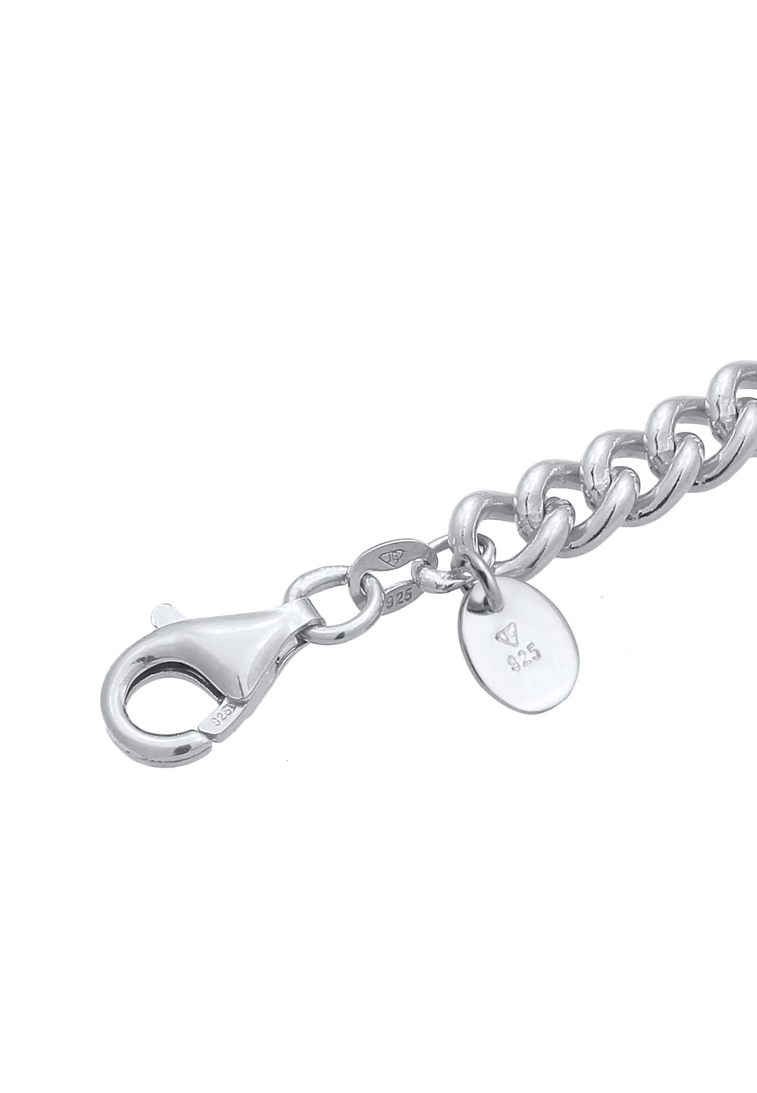 Elli Premium Armkette »Armband Panzerkette Massiv Maskulin Unisex 925 Silber«