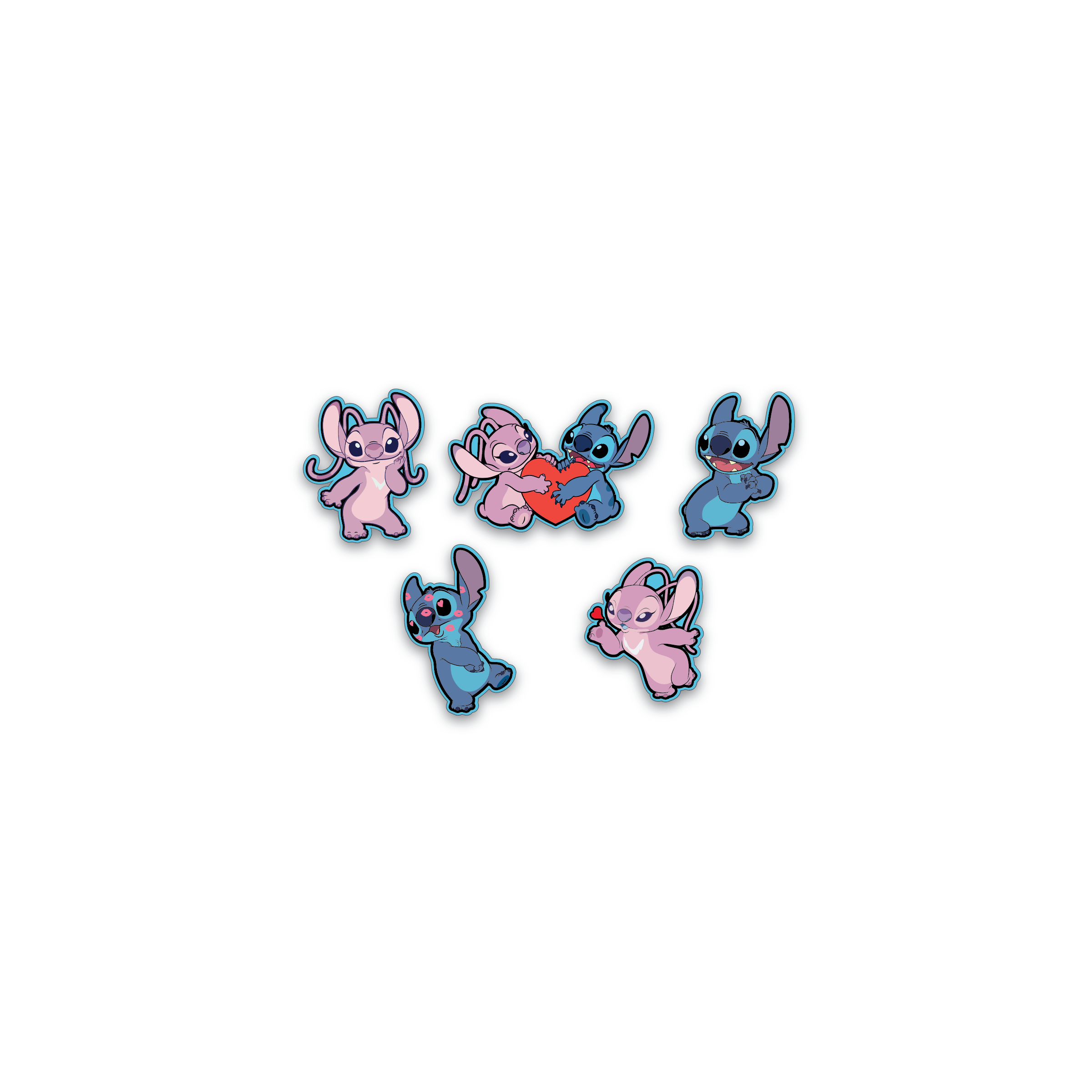 Crocs Schuhanstecker »Jibbitz™ Stitch an Angel« Set, Kein Spielzeug. Nicht für Kinder unter 3 Jahren geeignet, 5 , Charm, Anstecker, Accessoires für Crocs Schuhe