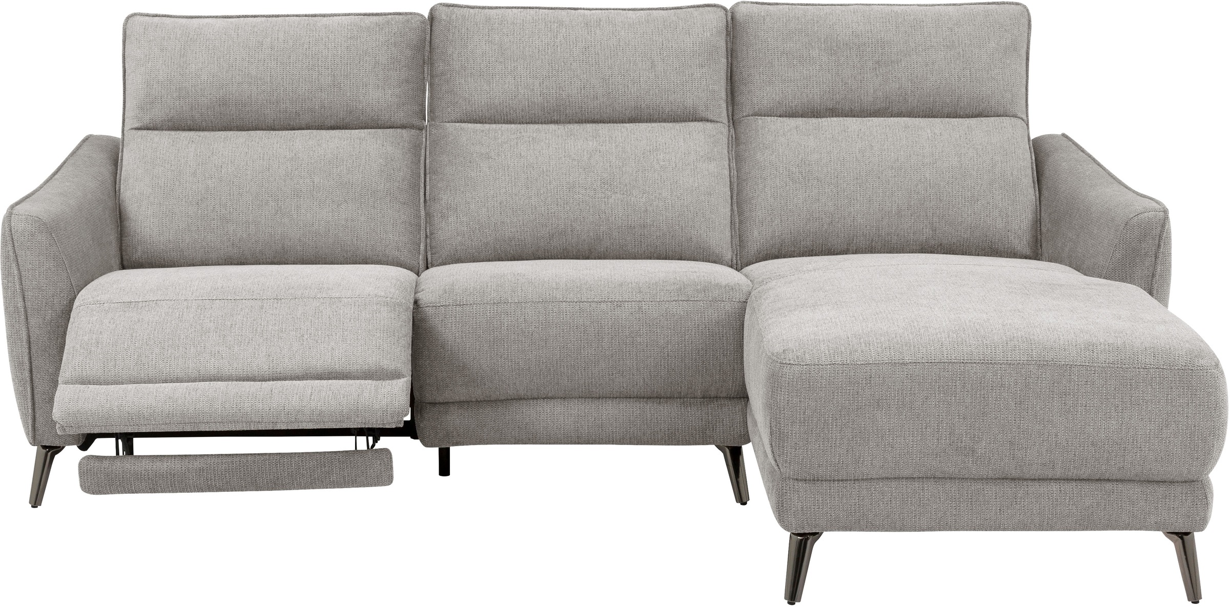 INOSIGN Ecksofa »TAYLER 3-Sitzer, L-Form (Breite 239cm), elektr. Relaxfunktion, USB A/C«, und Recamiere, Liegefunktion durch Recliner, Federkernpolsterung