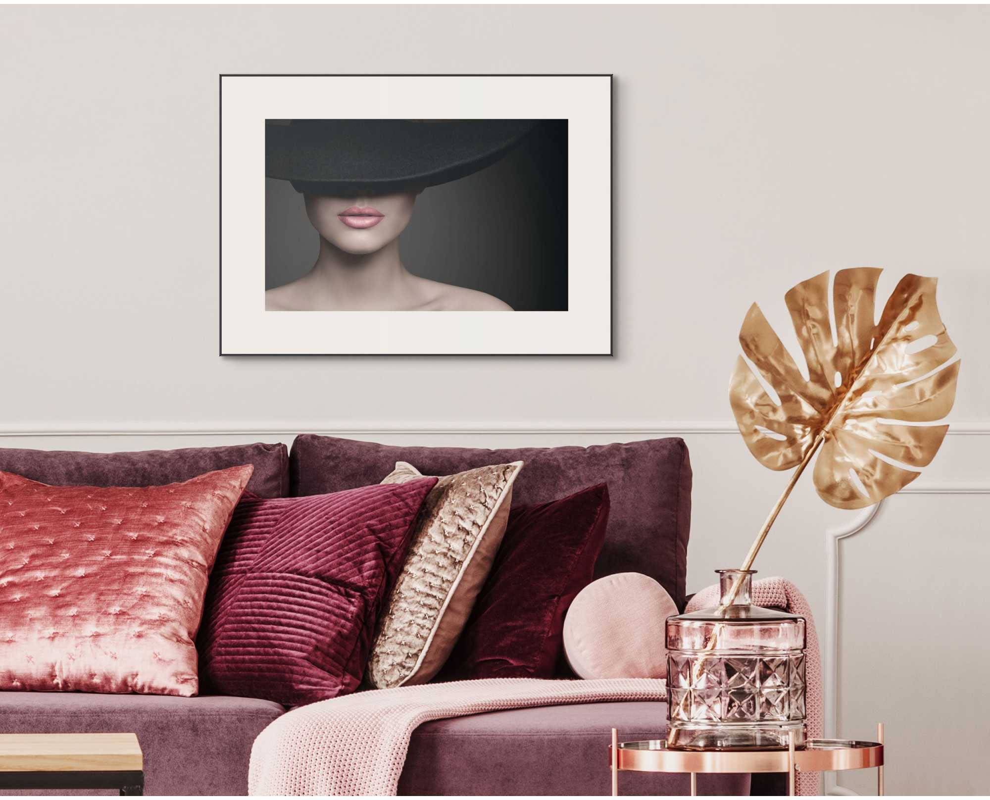 Reinders! Wandbild »Slim Frame Black Hat« 50x70 Raten auf Feminine kaufen