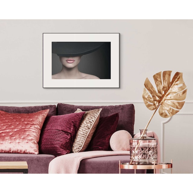 Reinders! Wandbild »Slim Frame Black 50x70 Feminine Hat« auf Raten kaufen