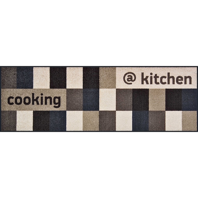 wash+dry by Kleen-Tex Küchenläufer »@kitchen brownish«, rechteckig, mit  Spruch, rutschhemmend, In- und Outdoor geeignet, waschbar, Küche online  kaufen