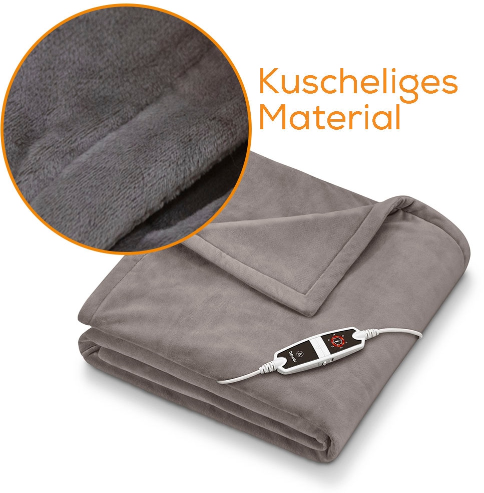 BEURER Heizdecke »HD 150 XXL Cosy Taupe«, kuschelig, maschinenwaschbar, mit Abschaltautomatik