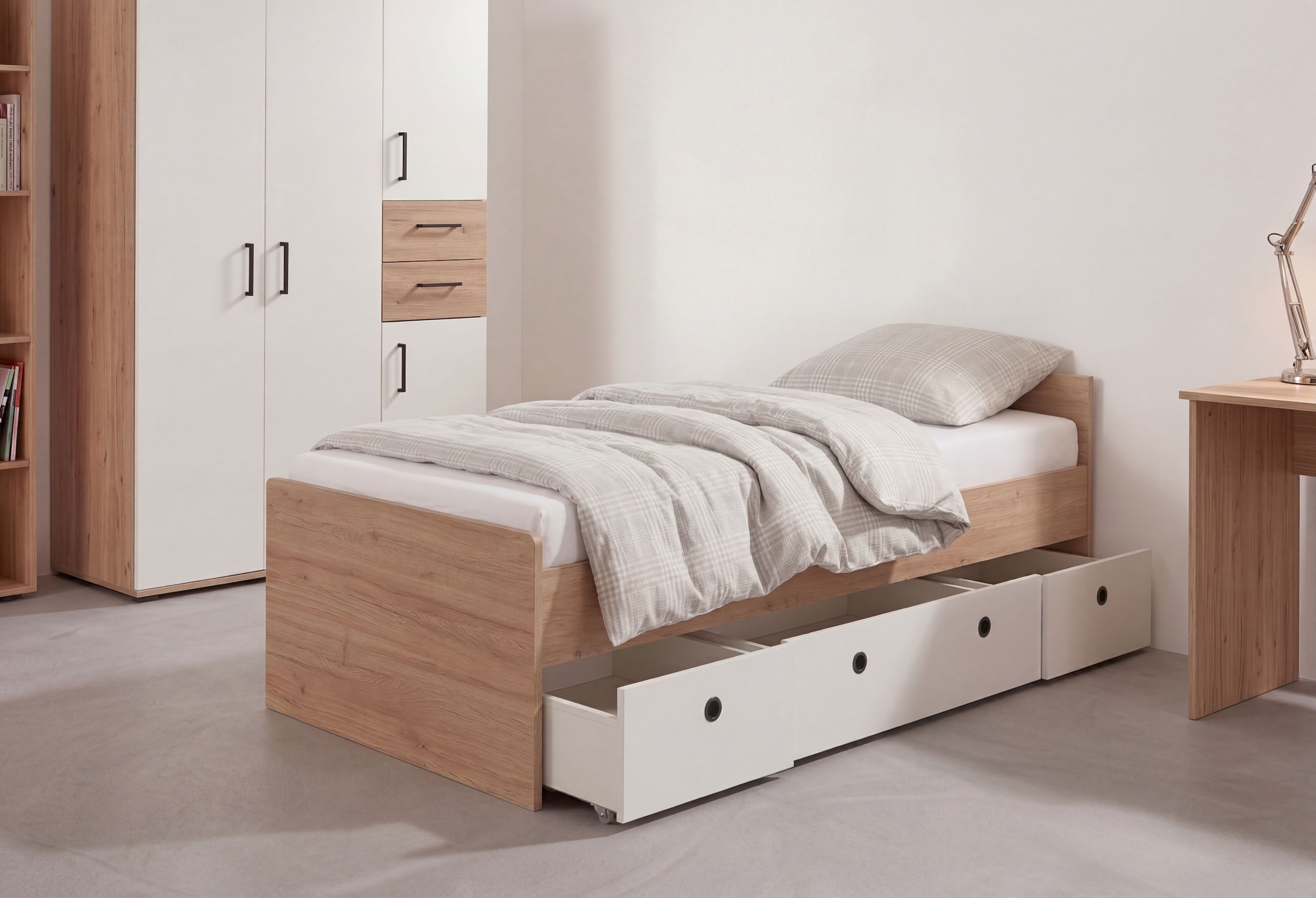 arthur berndt Jugendzimmer-Set »Jugendzimmer-Set »Bente« 2-teilig« 2 tlg. Artisan Oak Nb/Weiß
