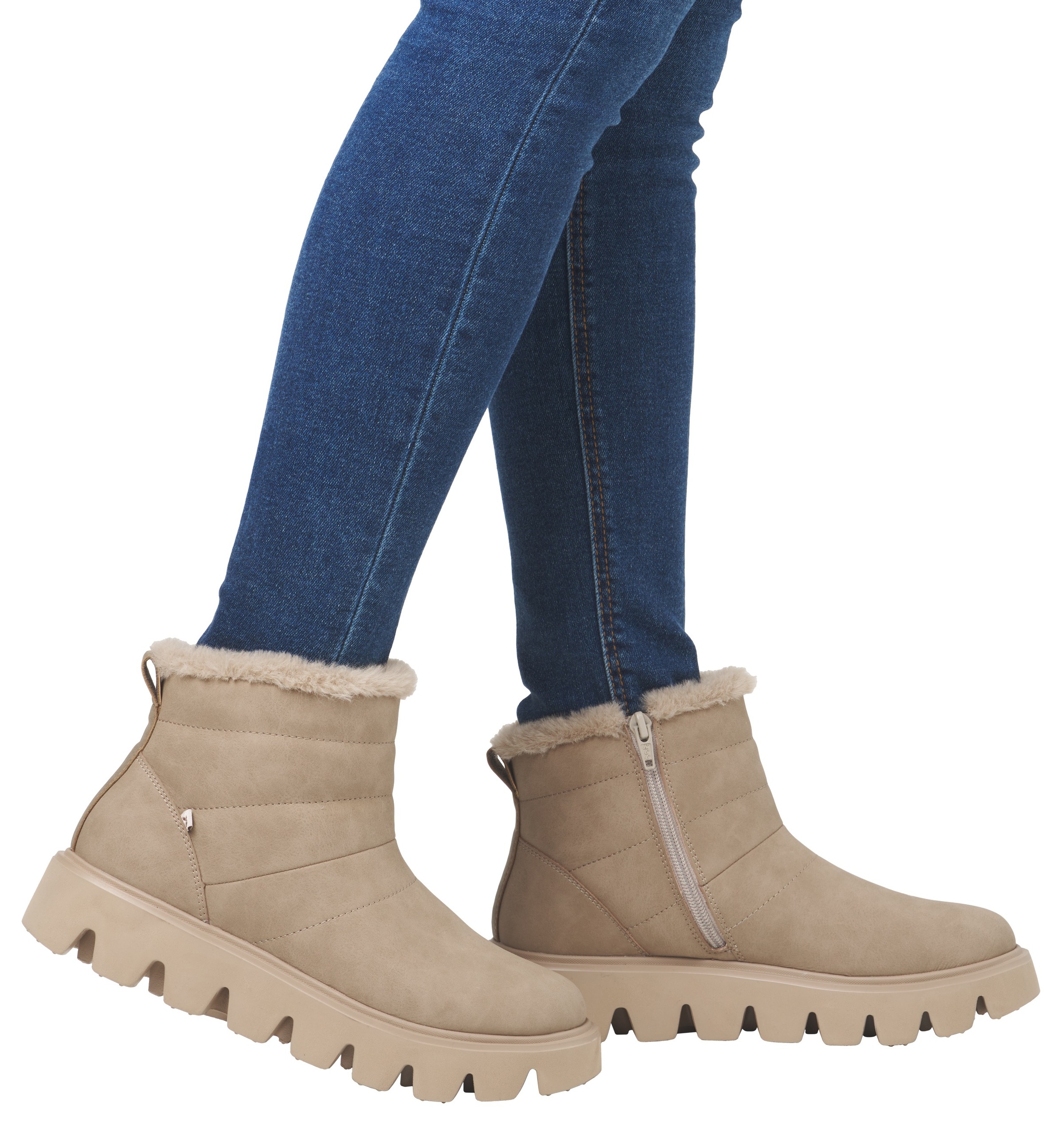 RIEKER Sport Winterboots, Schlupfboots, Stiefelette mit herausnehmbarer Soft-Einlage