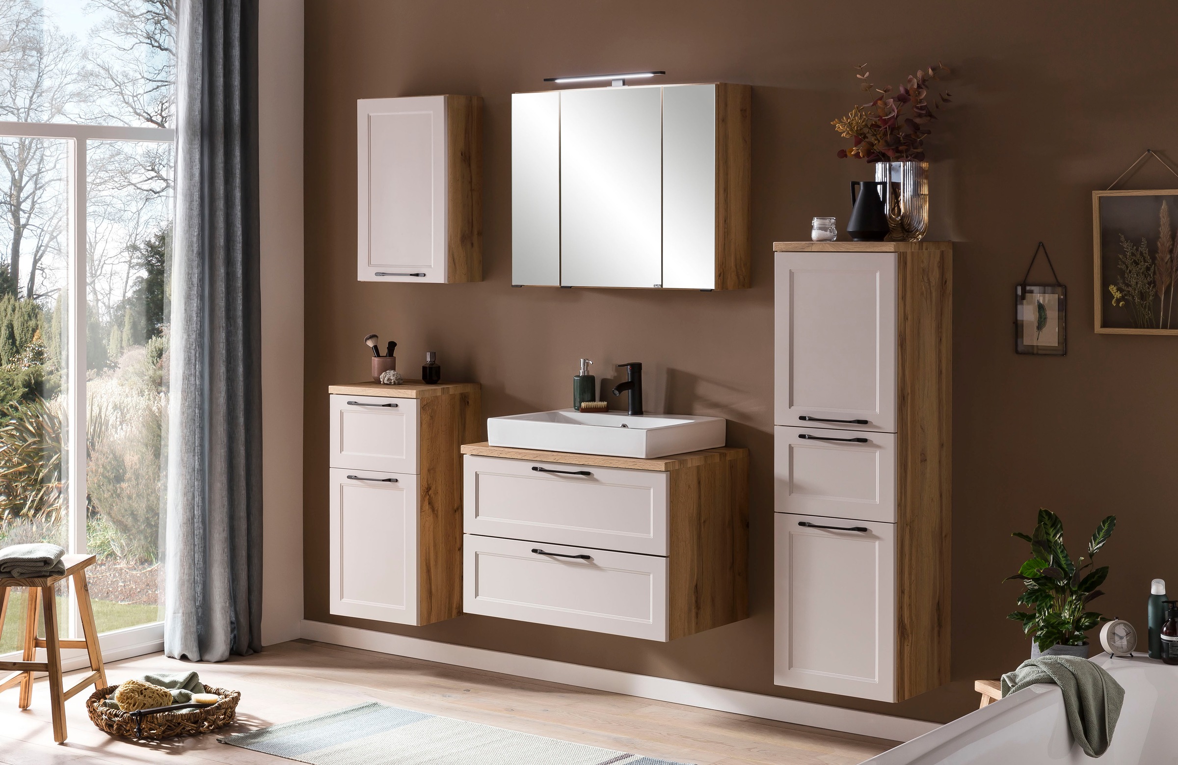 welltime Spiegelschrank »Lana«, Badmöbel, 80 cm breit