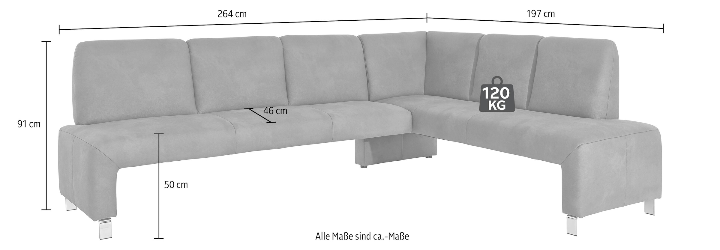 exxpo - sofa fashion im »Intenso«, Frei bequem bestellen Raum Eckbank stellbar