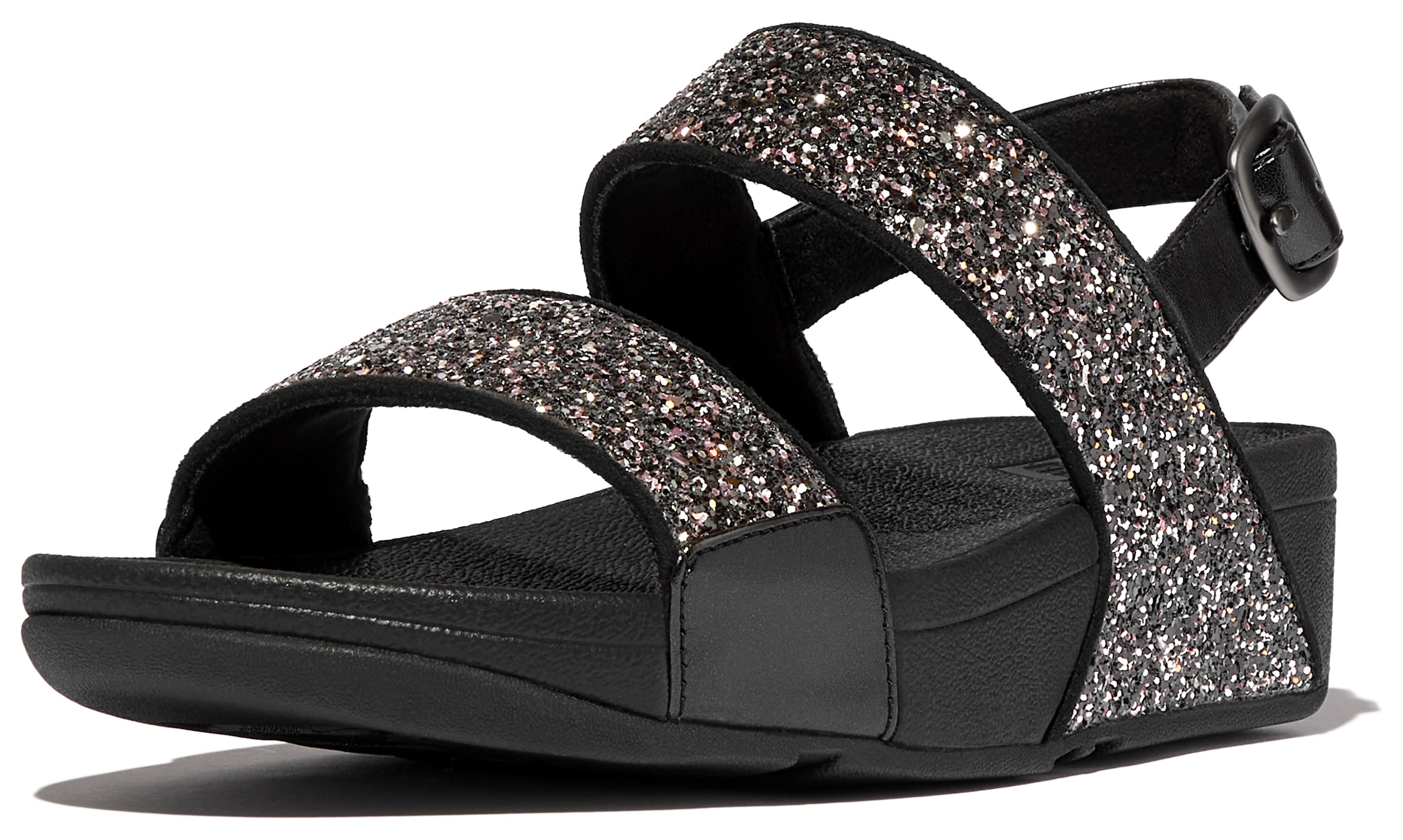 Fitflop Sandale »LULU«, Keilsandale, Sommerschuh mit Glitter
