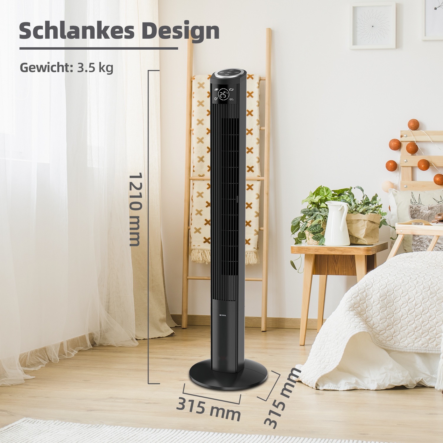 be cool Turmventilator »BC121TU2202F«