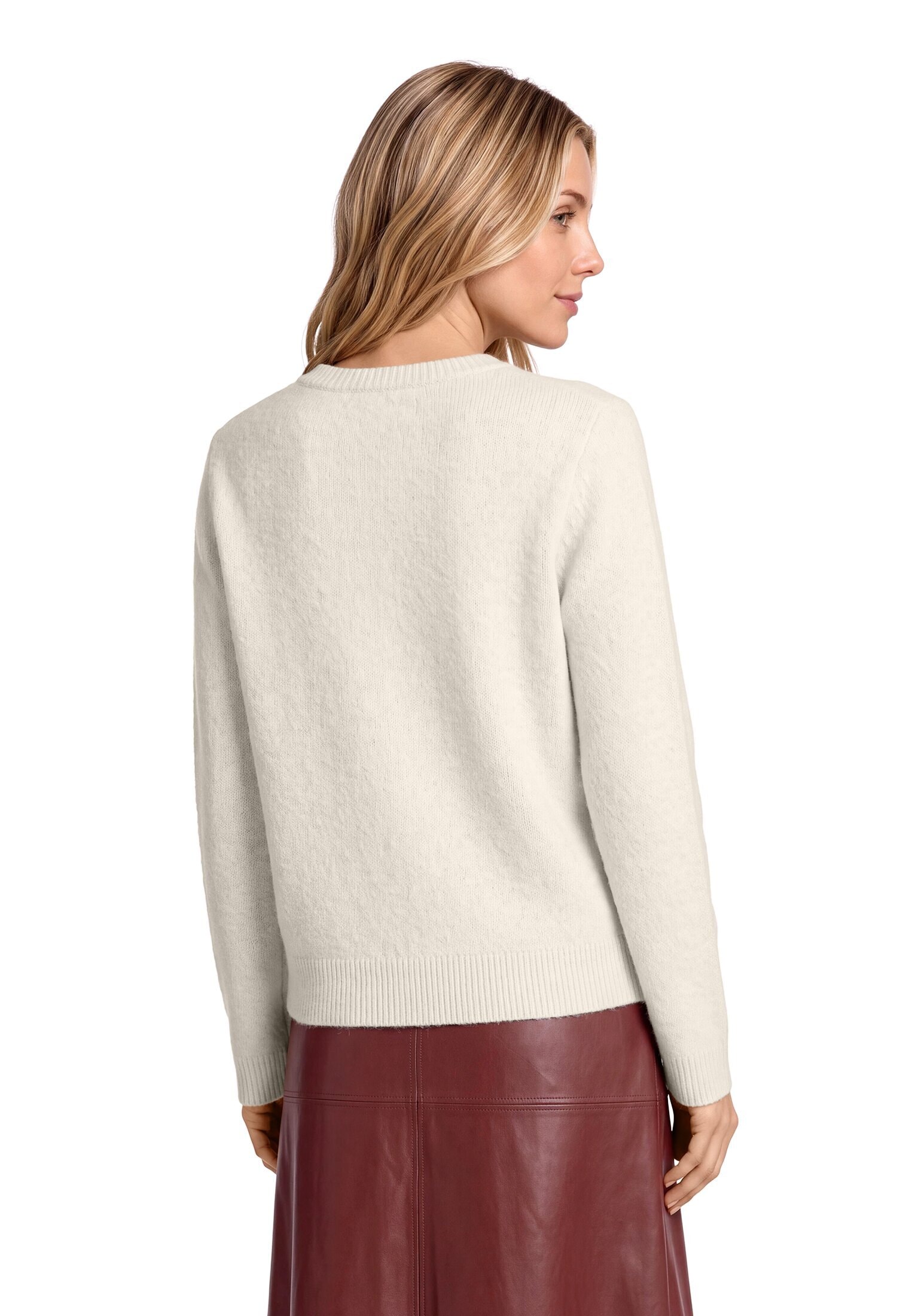 Betty&Co Strickpullover »Strickpullover mit Schmucksteinen«