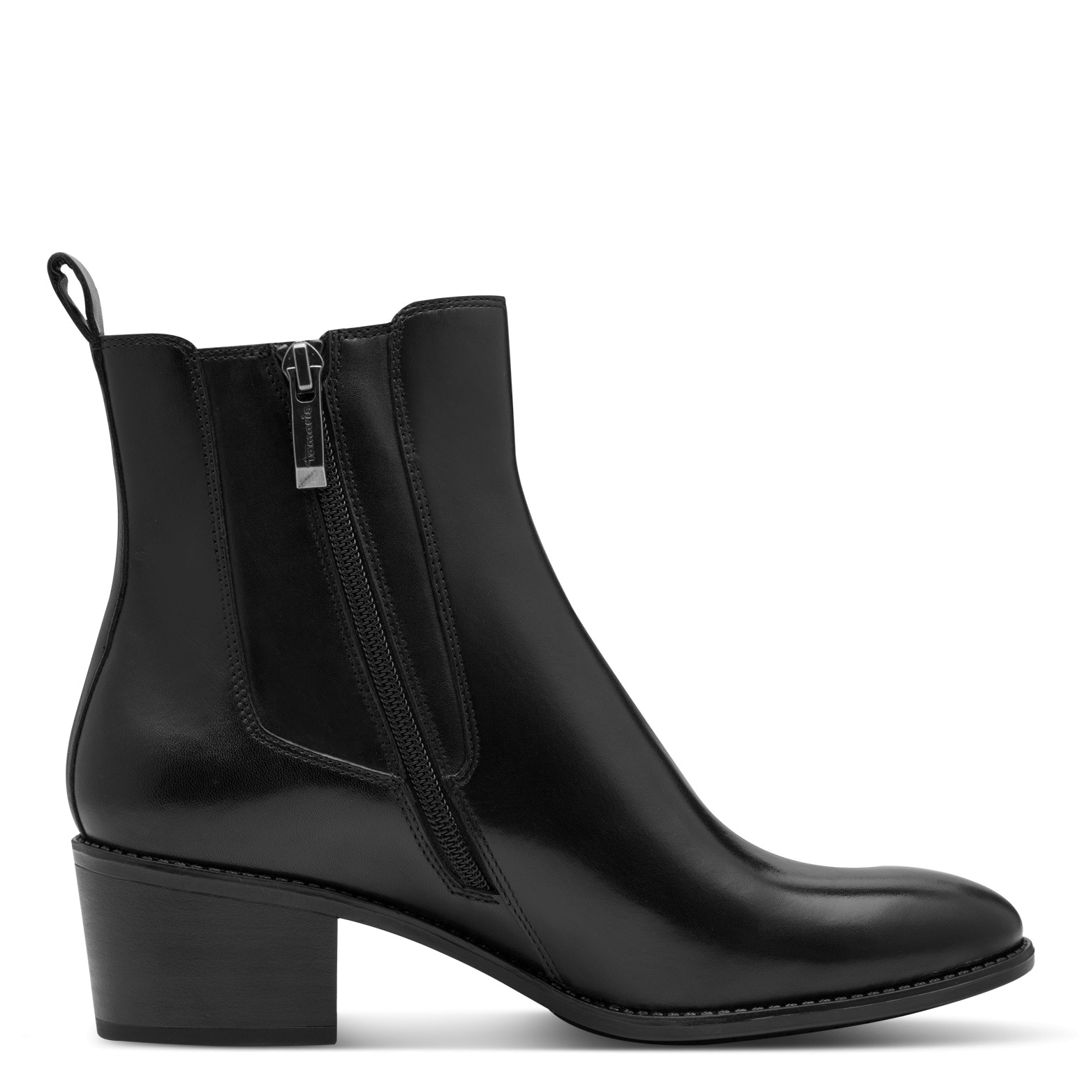 Tamaris Chelseaboots  , Blockabsatz, Westernstiefelette mit Stretcheinsatz außen