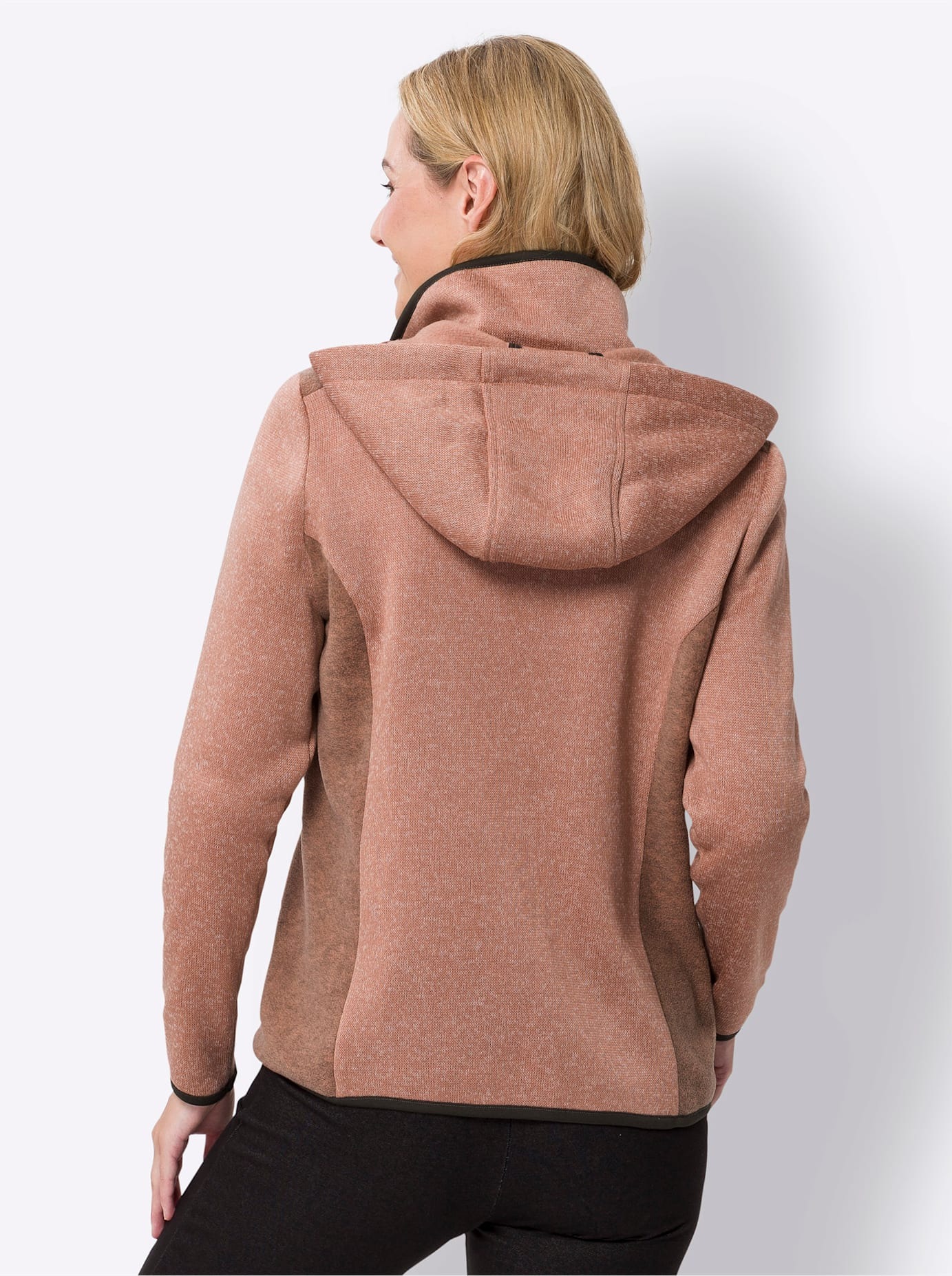Classic Basics Strickfleecejacke, mit Kapuze