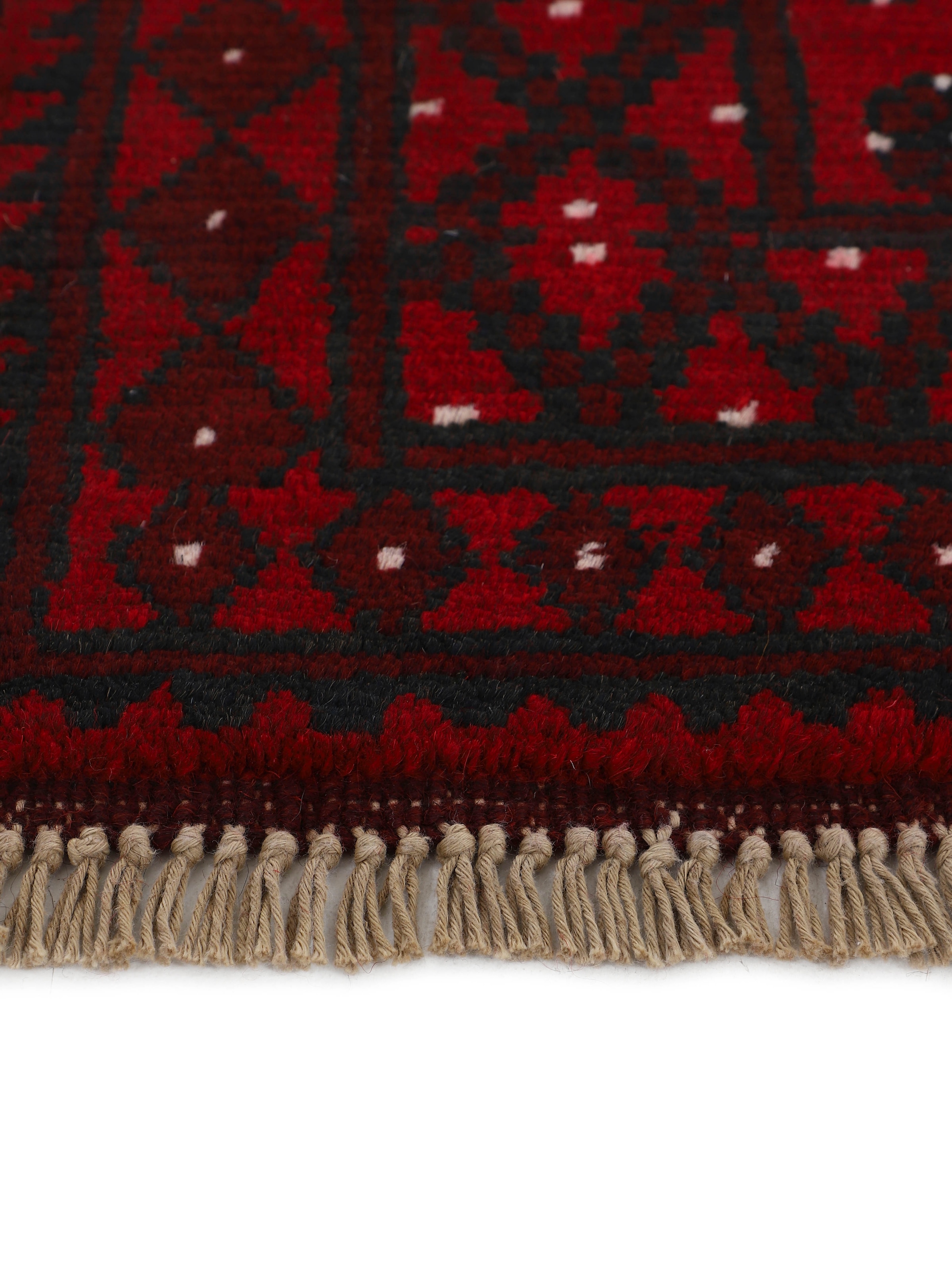 Woven Arts Orientteppich »Afghan Akhche Raumklima, handgearbeitet für warmes Schurwolle reine Bokhara«, rechteckig, ein