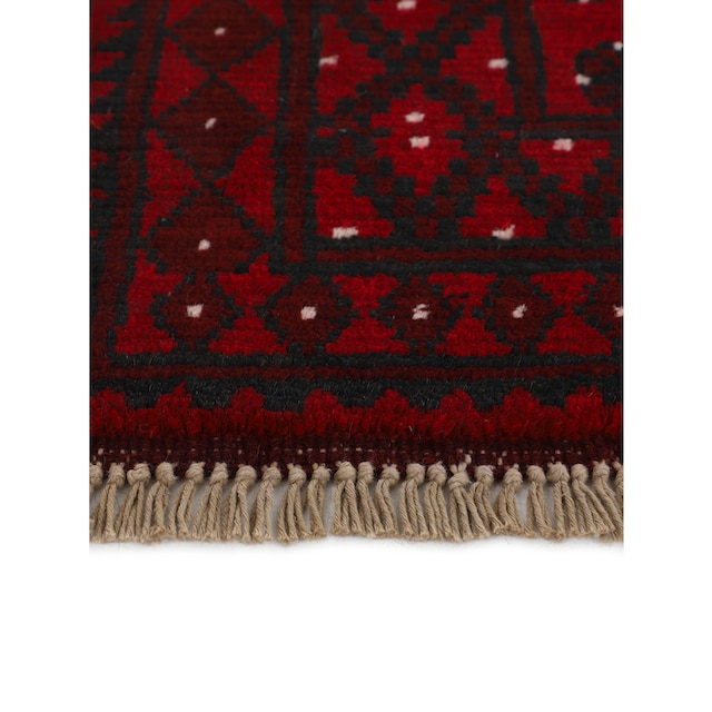 Woven Arts Orientteppich »Afghan Akhche Bokhara«, rechteckig, reine  Schurwolle für ein warmes Raumklima, handgearbeitet