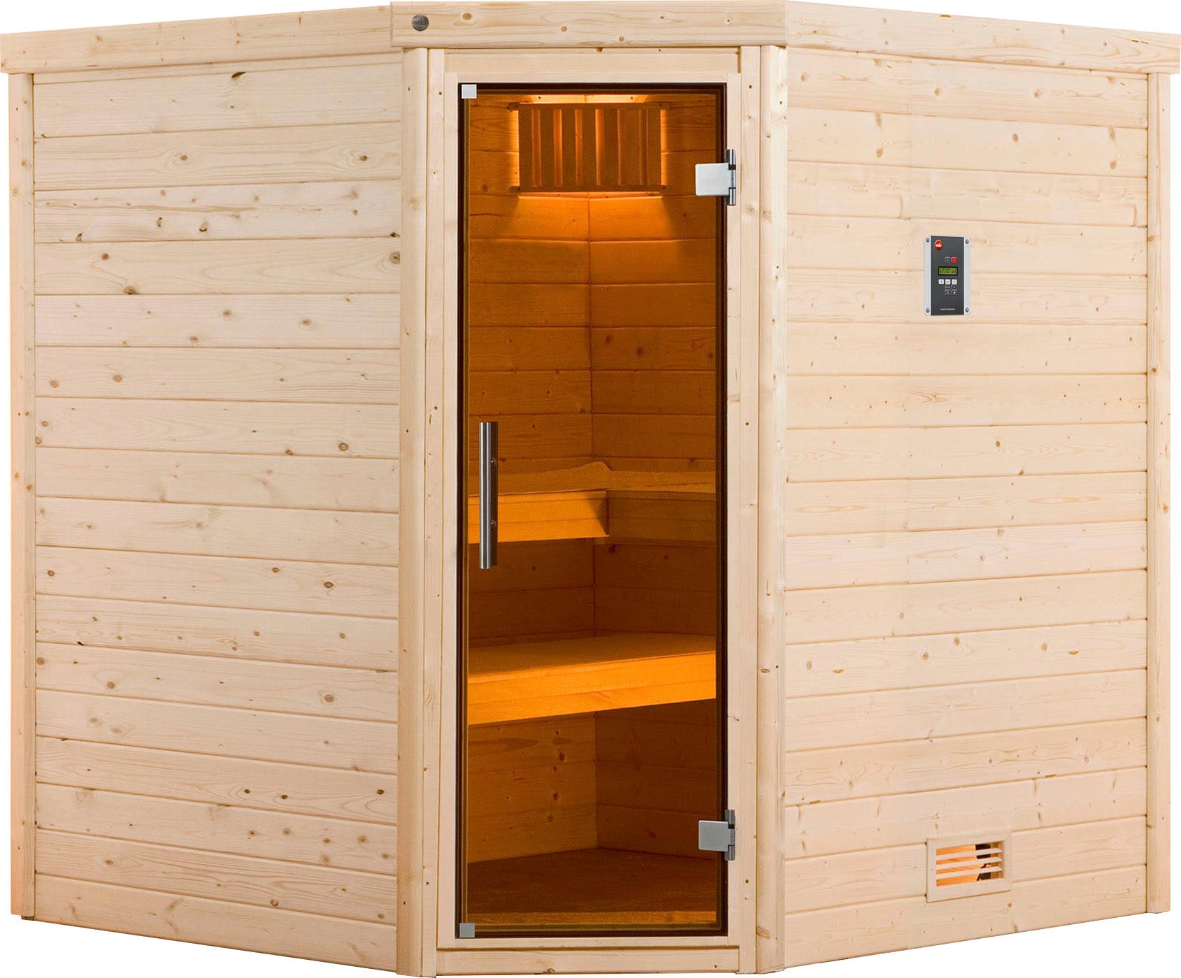 weka Sauna »Turku« Set,  7,5 kW-Ofen mit digitaler Steuerung