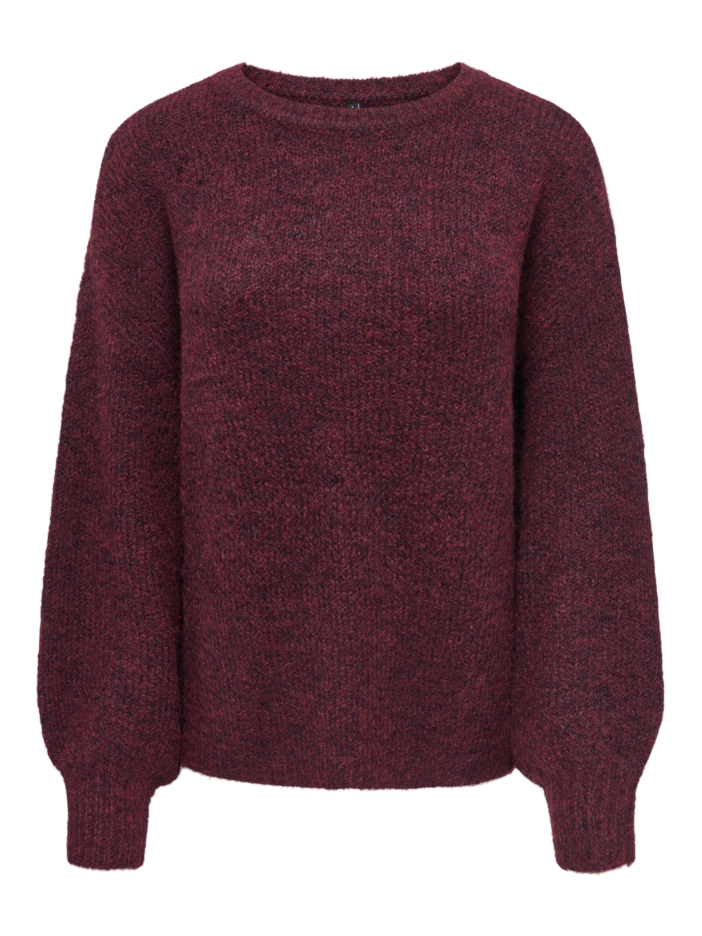 ONLY Strickpullover »ONLNELLIE LS O-NECK KNT NOOS« Materialmix, regular fit