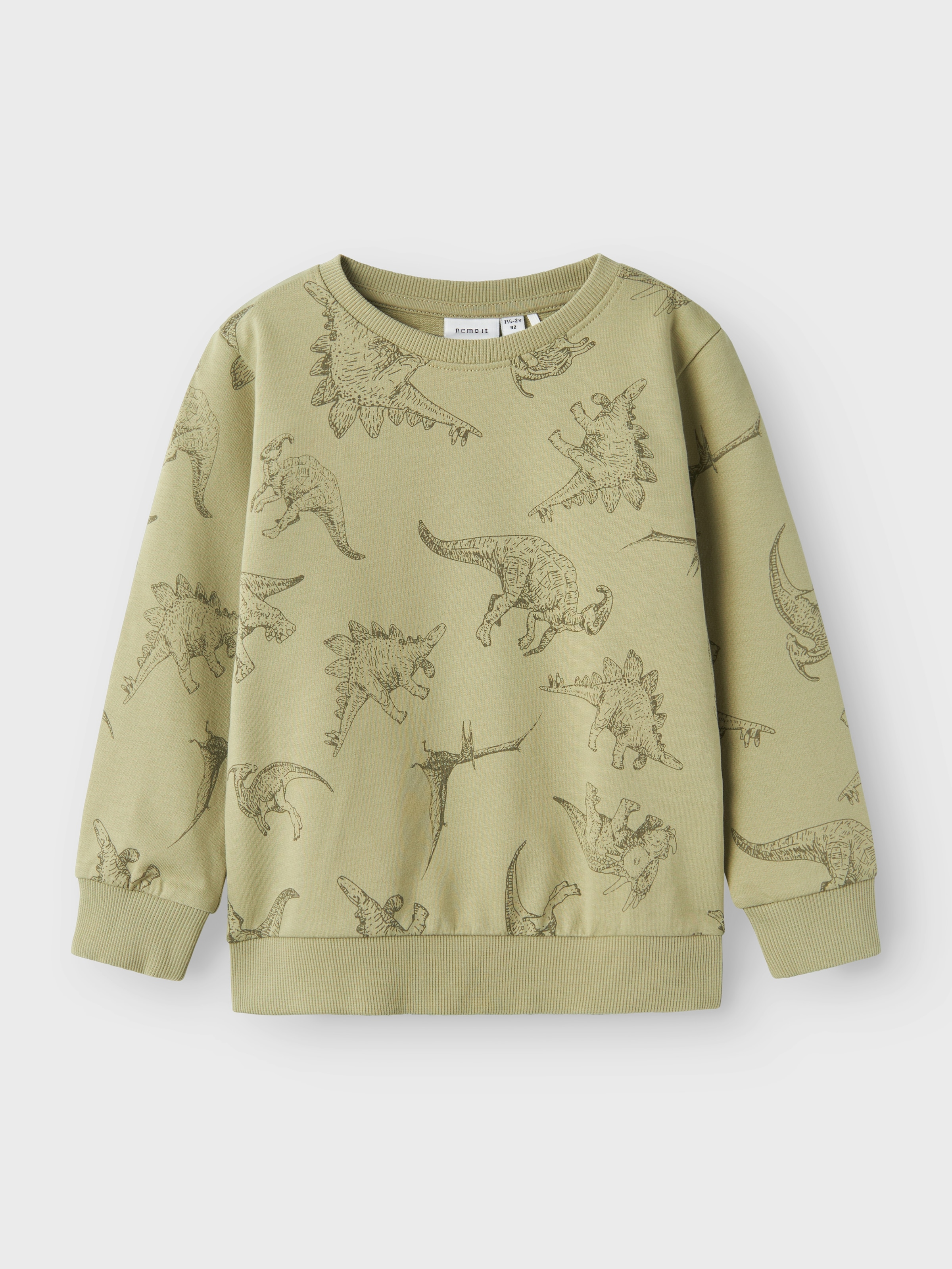 Name It Sweatshirt »NMMVARON für Jungen mit Alloverprint und Rippbündchen«, bedruckt, casual, regular fit, Baumwolle, Rundhals