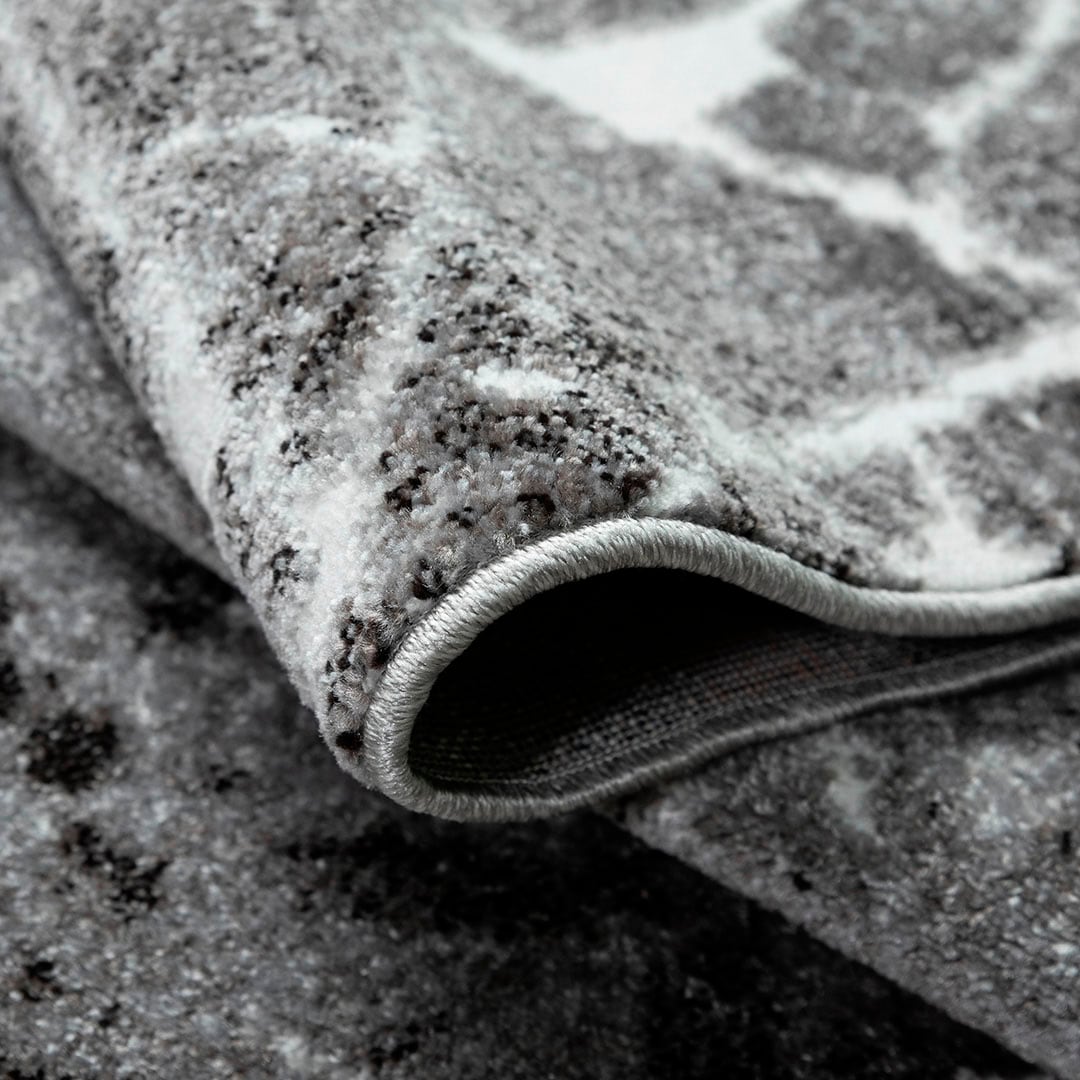 OTTO home Teppich »Manrik« rechteckig 9 mm Höhe mit besonders weichem Flor, Kurzflor, modernes Marmor-Design