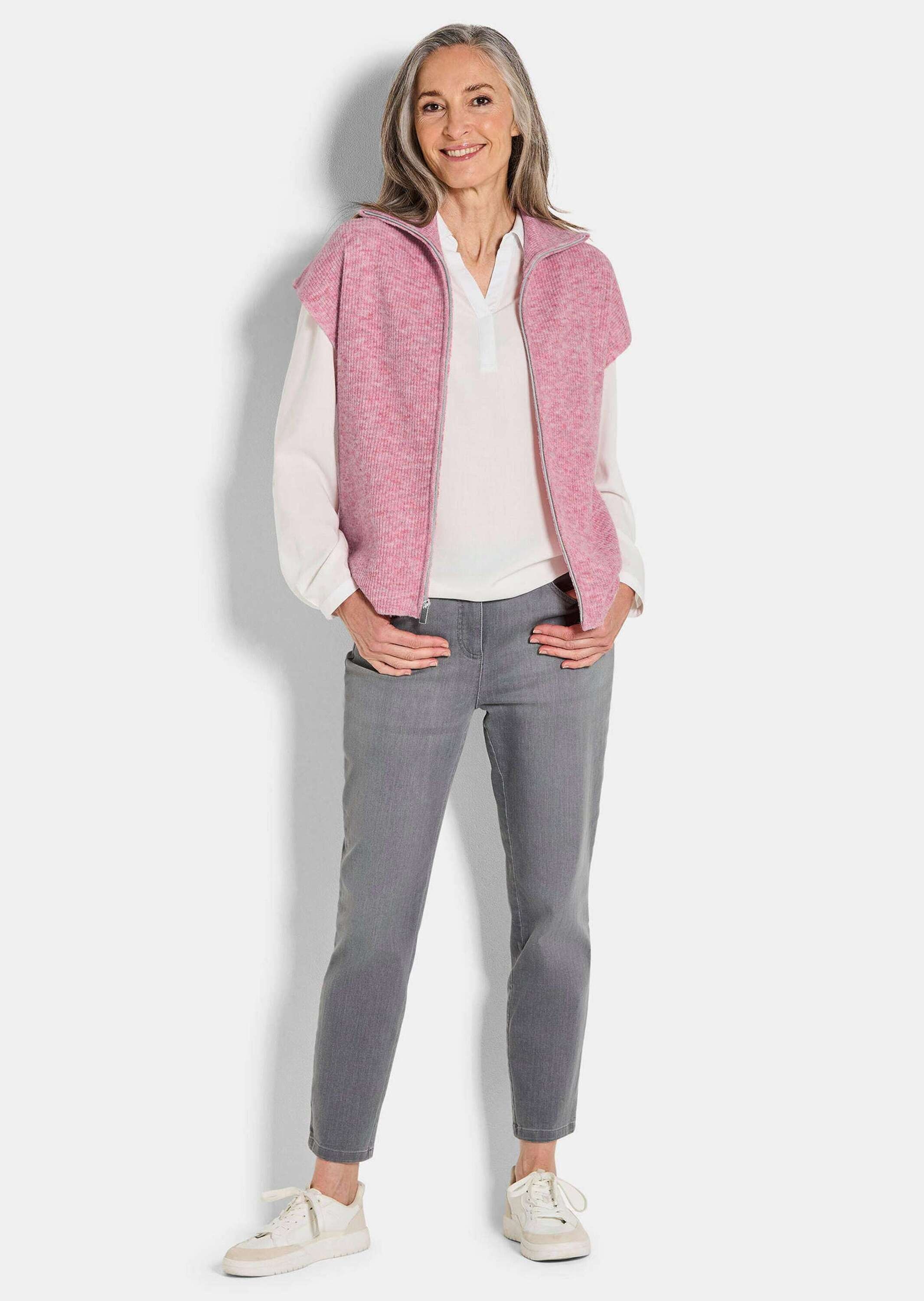 GOLDNER Kurzweste »Strickweste mit Reißverschluss«