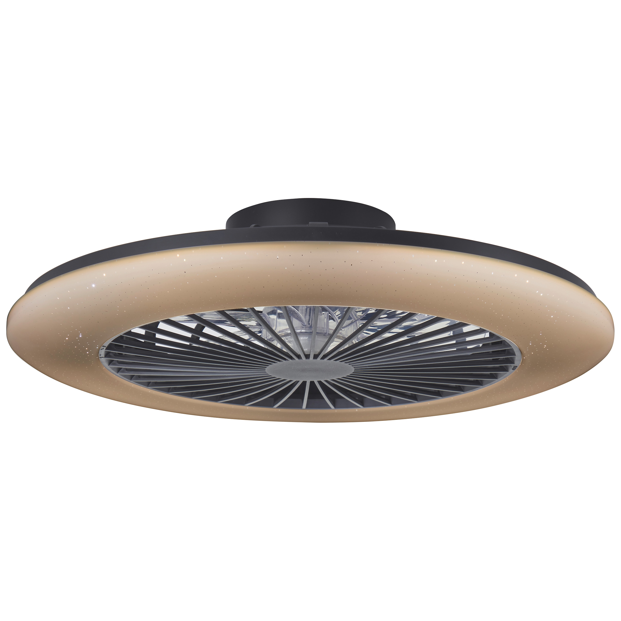 Brilliant LED Deckenleuchte »Salerno« LED-Modul 1 Stk. RGB | warmweiß - kaltweiß 58 cm mit Ventilator, 6800 lm, dimmbar, RGB, CCT