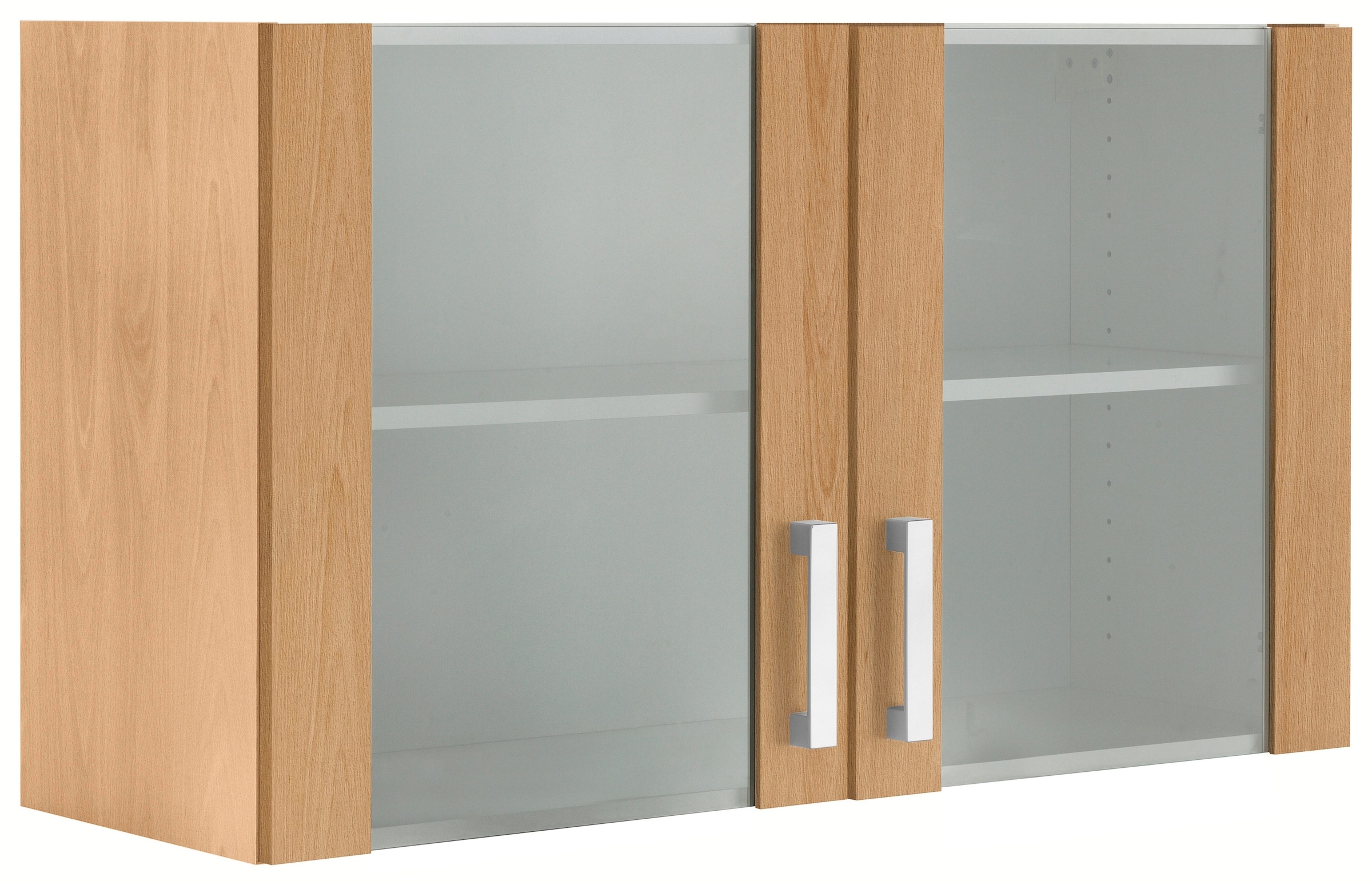 OPTIFIT Hängeschrank »Odense«, 100 cm breit, mit 2 Türen mit  Grauglaseinsatz auf Raten bestellen