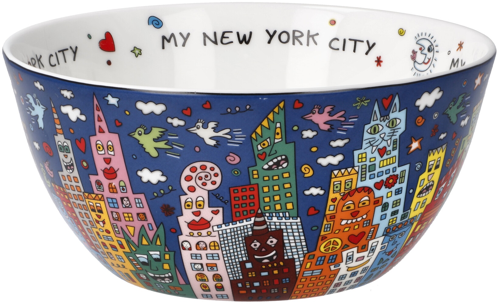 Goebel Dekoschale »Rizzi«, Pop Art, Fine Bone China, James Rizzi - My New York City Night