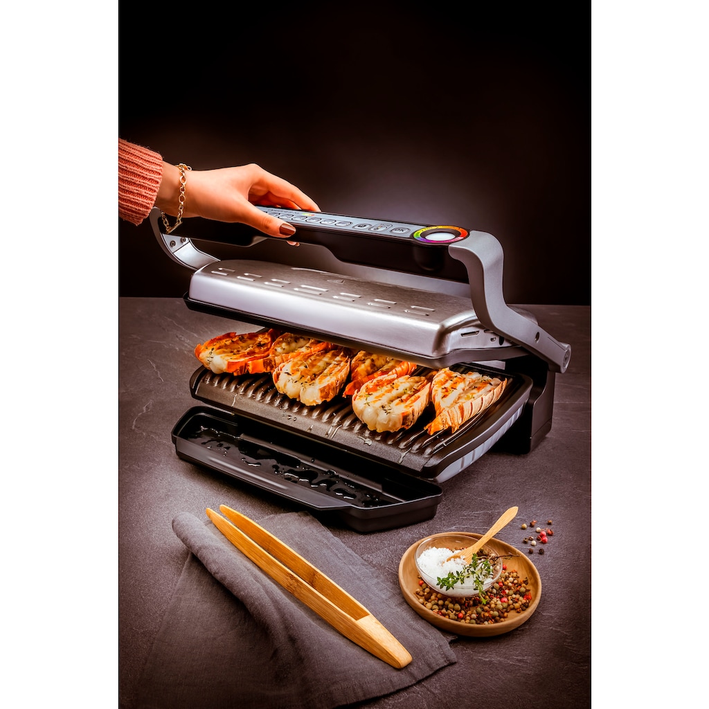 Tefal Kontaktgrill »GC724D OptiGrill+ XL«, 2000 W, Backschale, 9 voreingestellte Programme, 4 Temperaturlevel