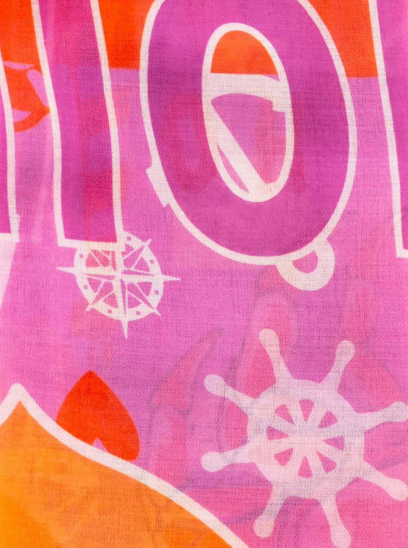 Zwillingsherz Modeschal »"Paisley"« transparent, aquarell Print, Schriftzug
