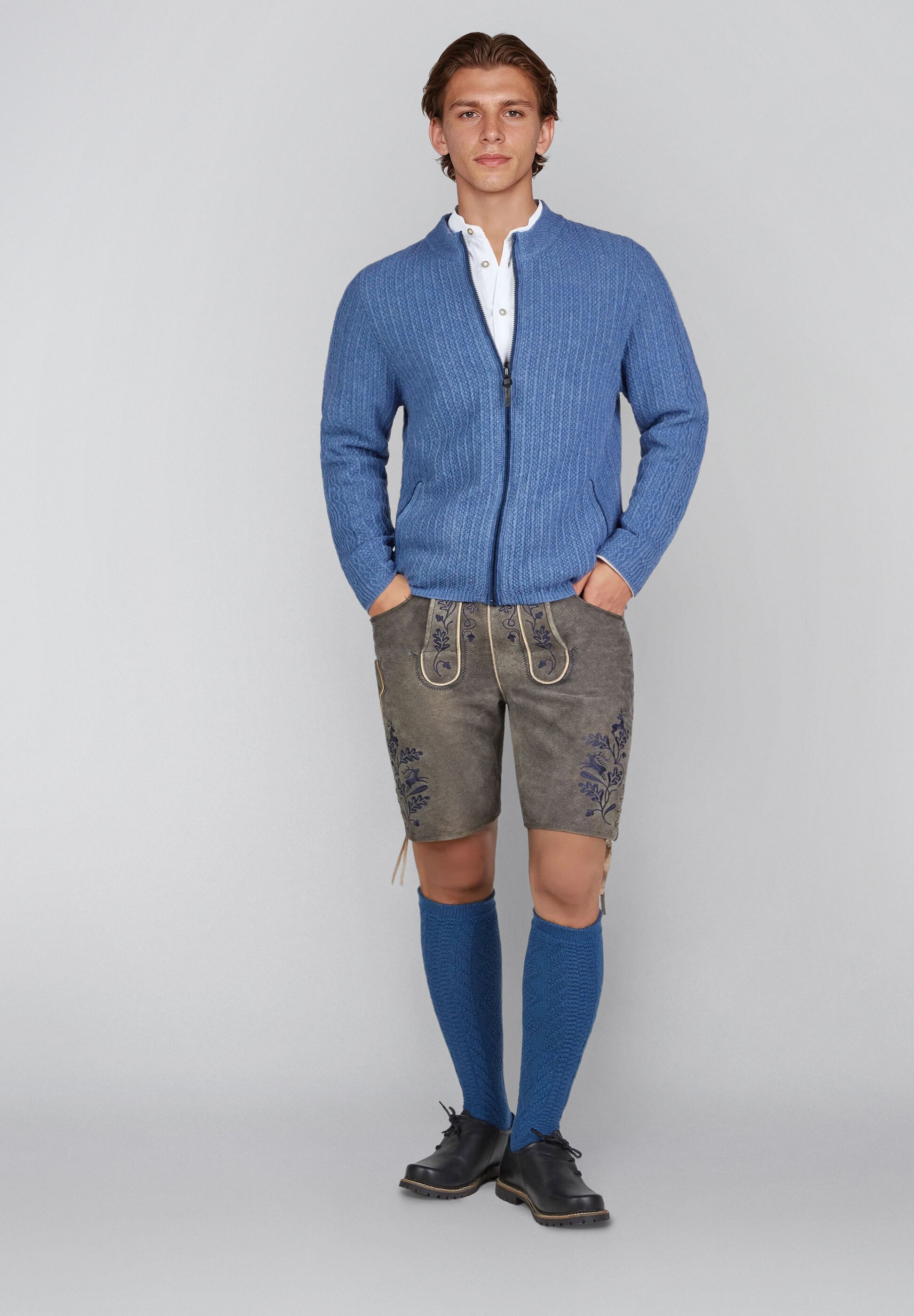Spieth & Wensky Trachtenstrickjacke »Hagen« in Melierte Optik