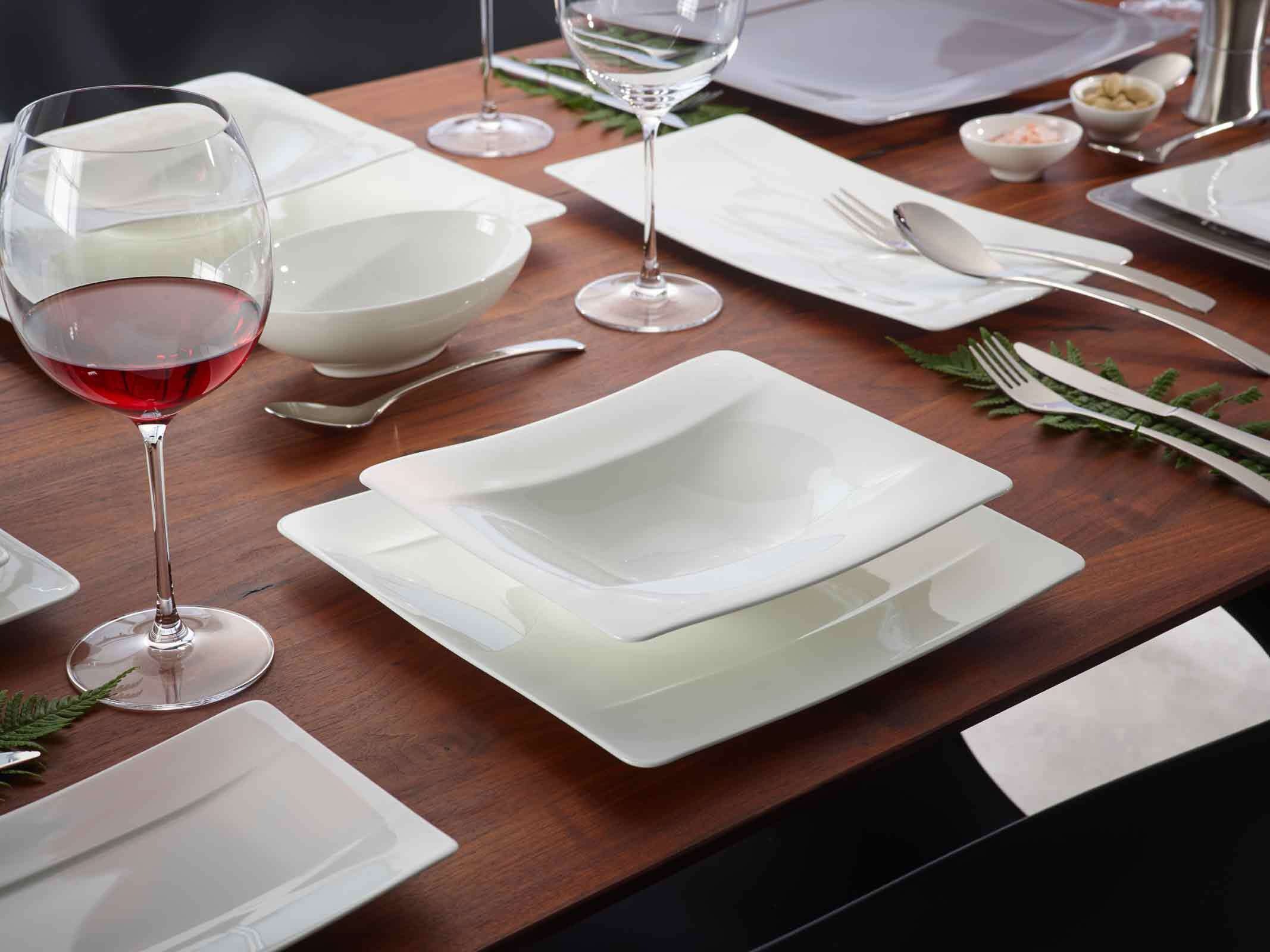 Villeroy & Boch Suppenteller »Suppenteller Modern Grace 24 x 20 cm 6er Set weiß«