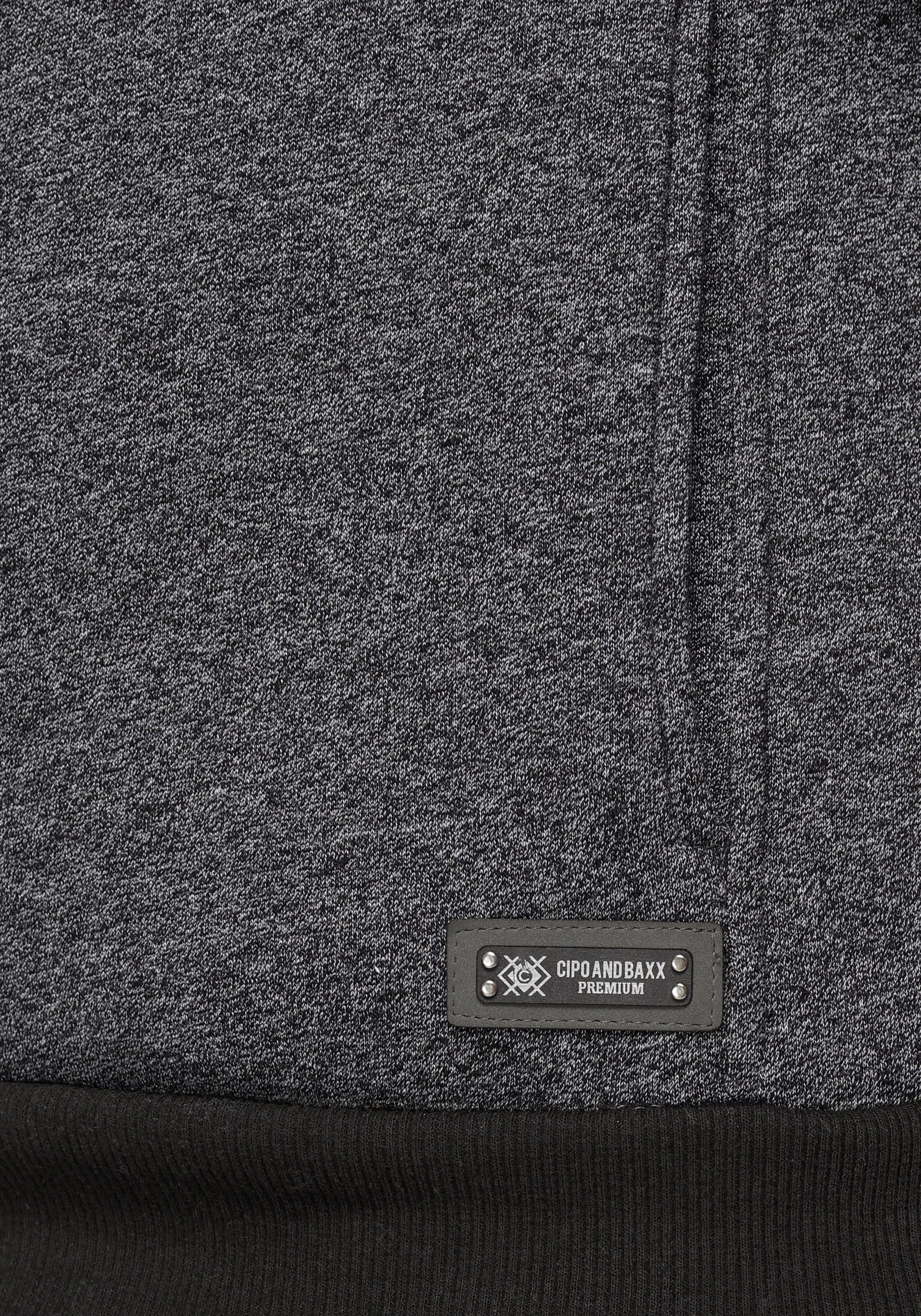 Cipo & Baxx Kapuzensweatshirt, Color Blocking