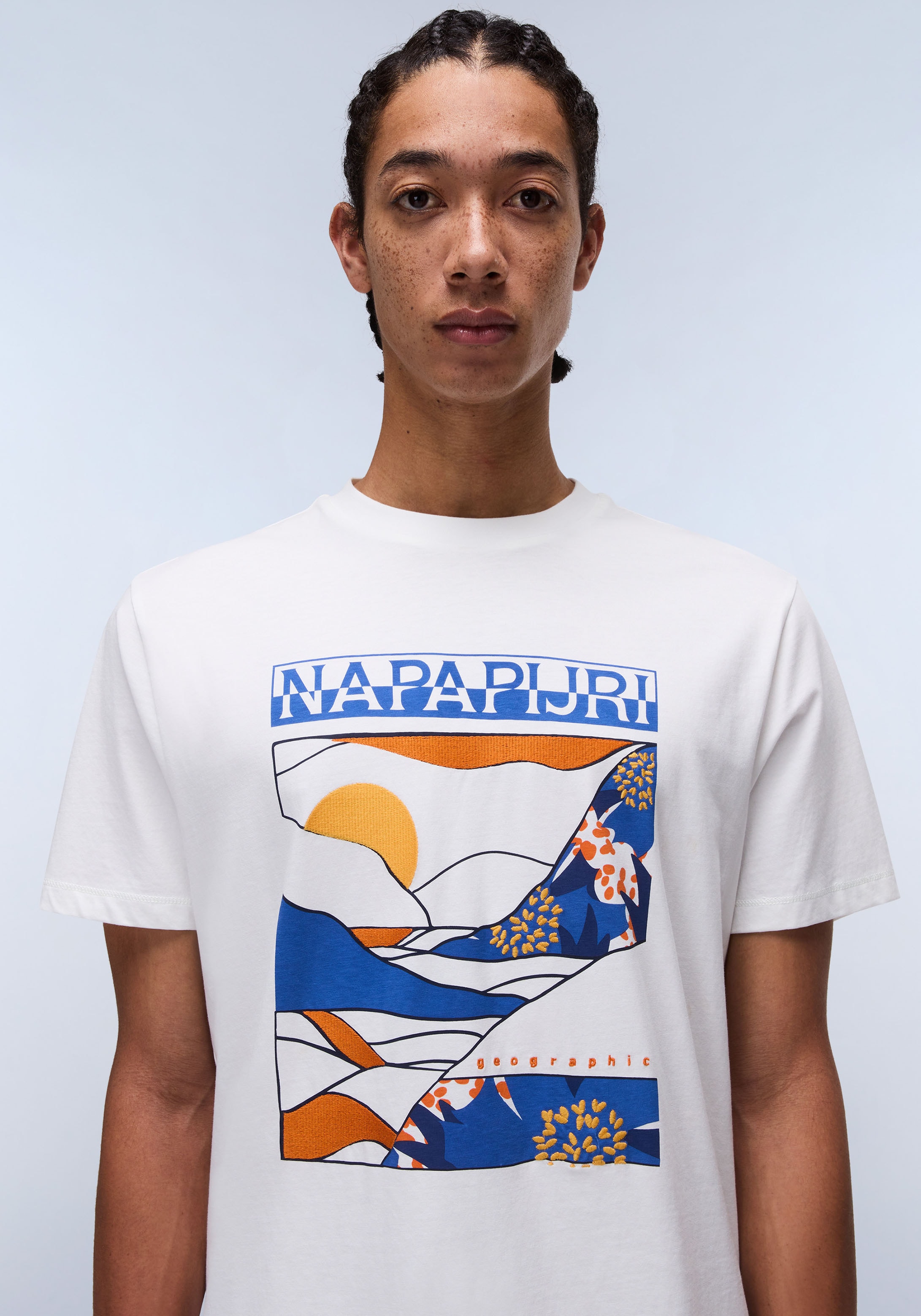 Napapijri Kurzarmshirt »S-VALDOR SS«, Mit Rundhalsausschnitt