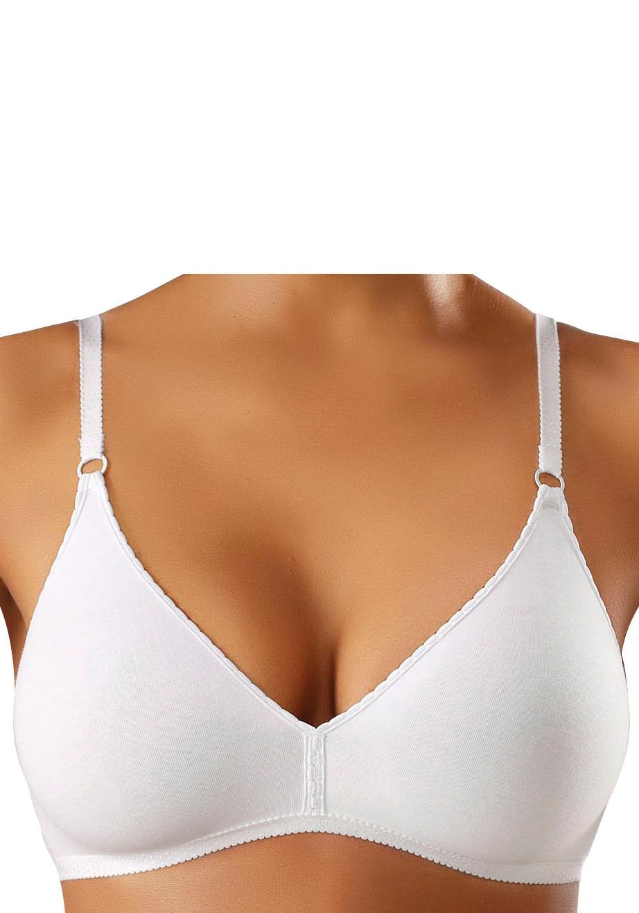 petite fleur Bralette-BH, (Packung, 2 Stück), ohne Bügel aus angenehm  weicher Baumwollqualität, Basic Dessous bei ♕