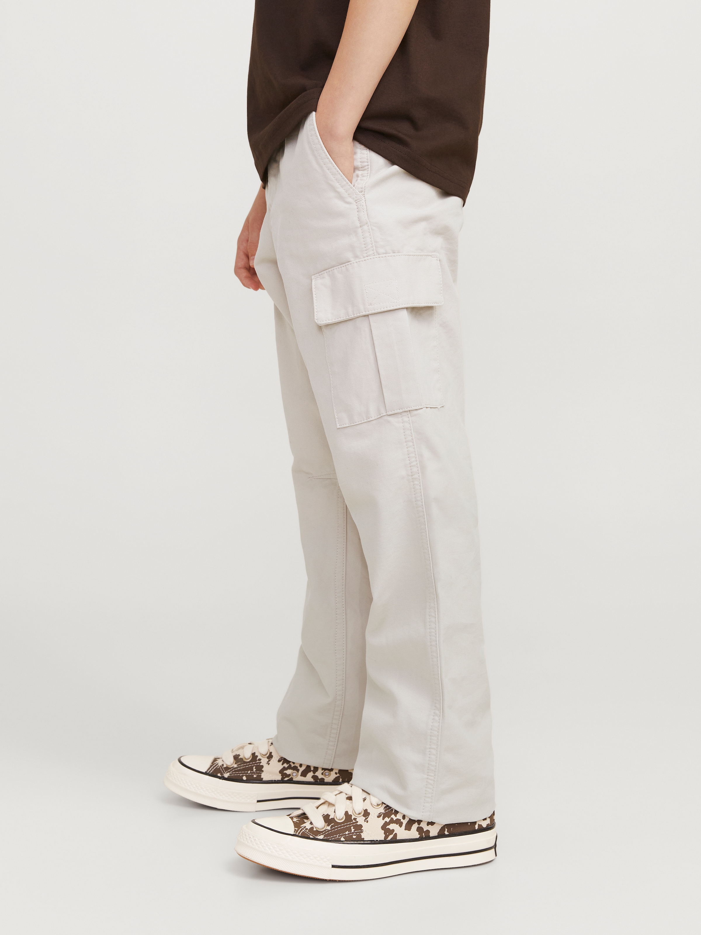 Jack & Jones Junior Cargohose »JPSTKANE praktisch, pflegeleicht, lässig«, unifarben, modisch, relaxed fit, Web