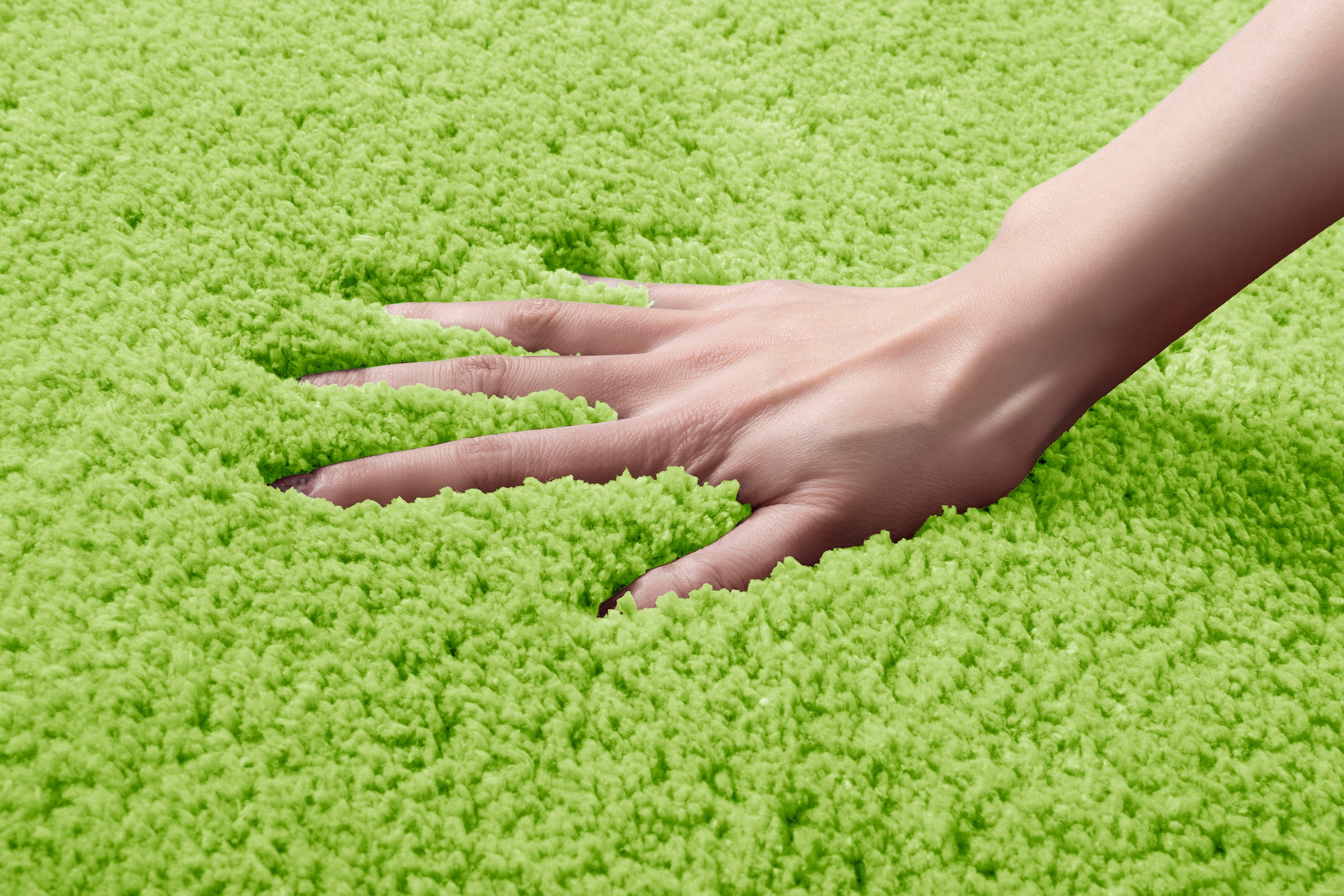 my home Badematte »Sanremo, Badvorleger, Badezimmer Teppich, sehr weich« Höhe 30 mm rutschhemmend beschichtet fußbodenheizungsgeeignet | schnell trocknend Badteppich, unifarben, rechteckig, rund & als 3-tlg. Set erhältlich