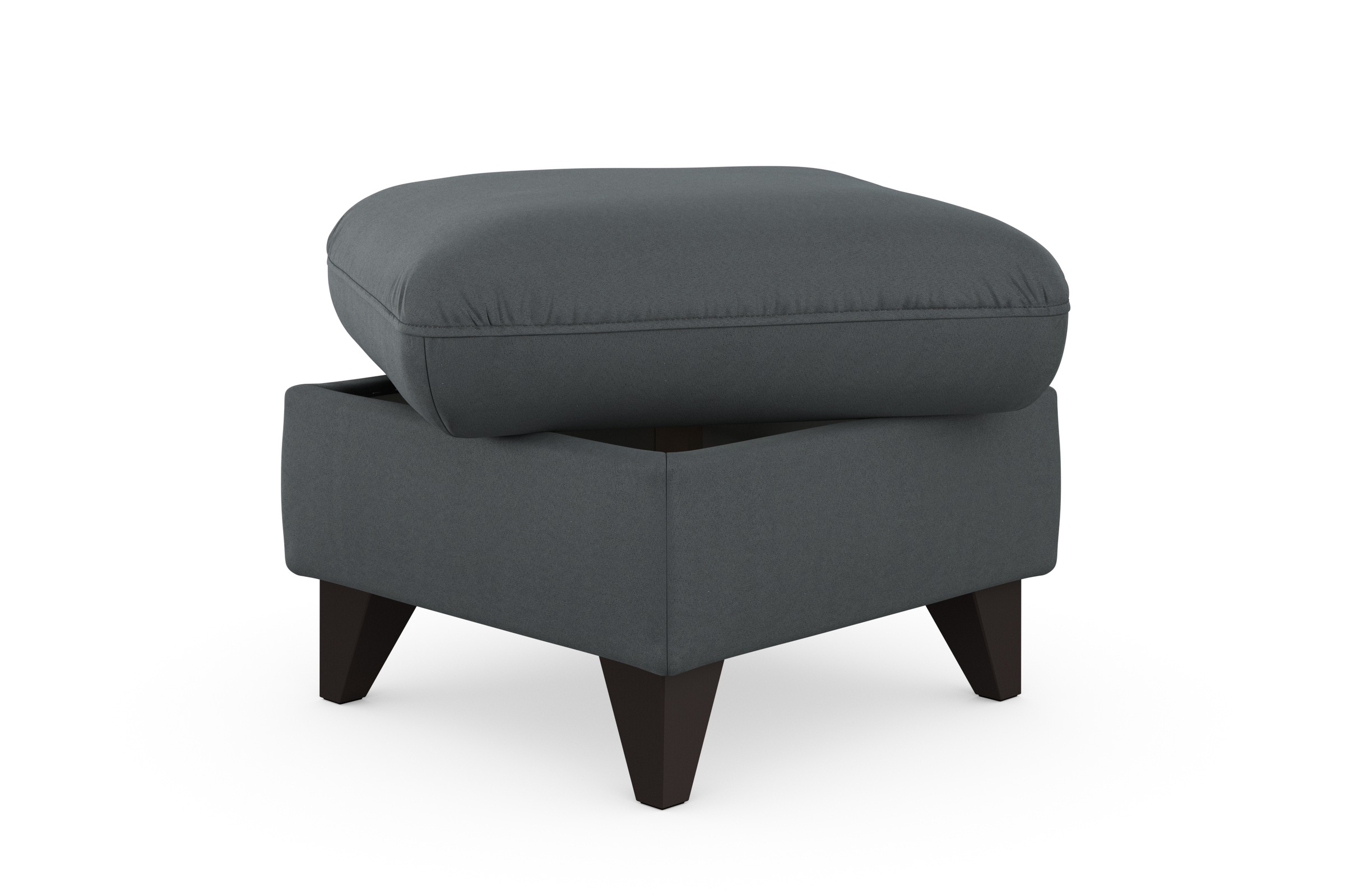 sit&more Stauraumhocker »Mellum«, mit Stauraum und wengefarbenen Holzfüßen