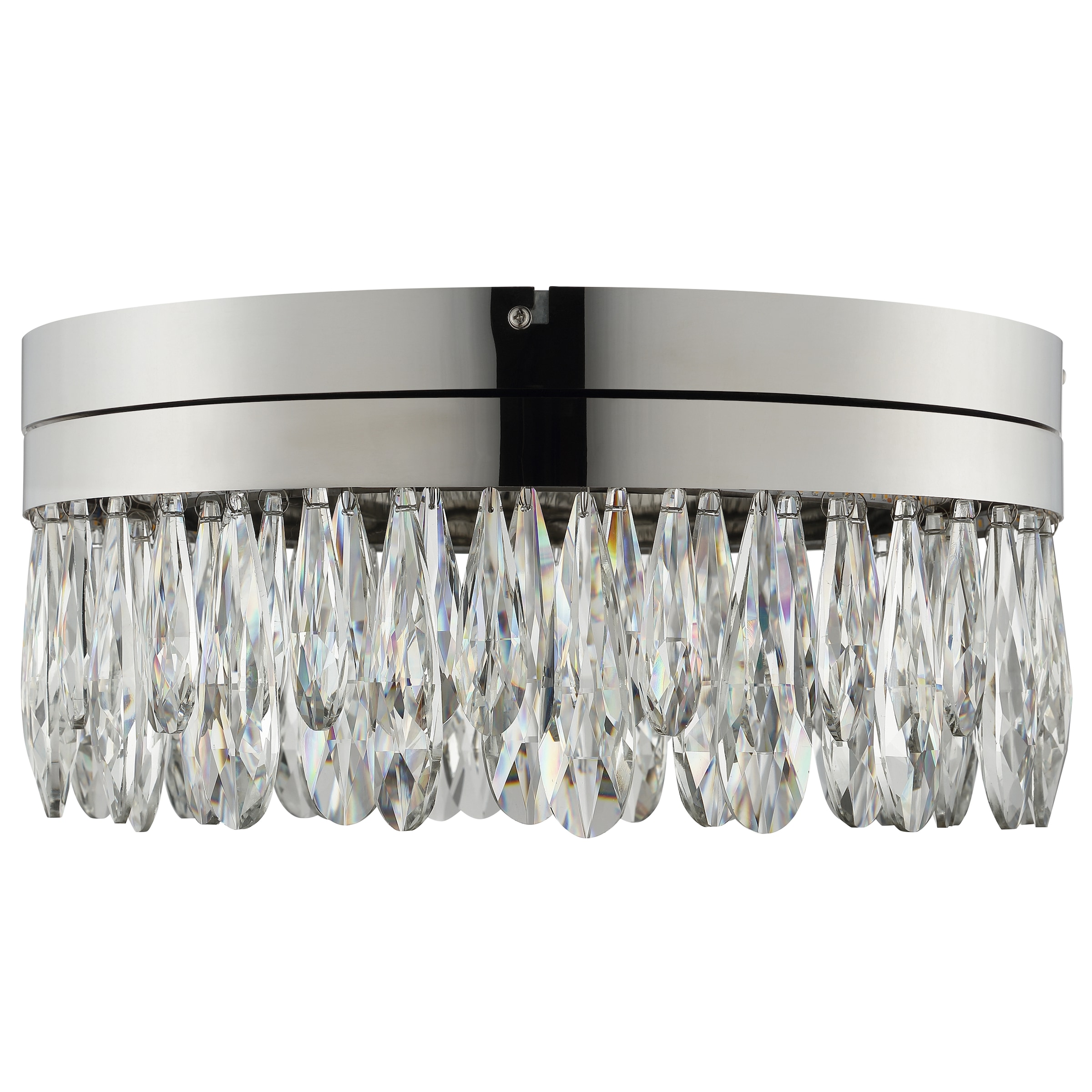 lumiCouture LED Deckenleuchte »Celestia« LED-Modul 1 Stk. Warmweiß Ø 40 cm, 3300 lm, 2700 K, K9- Kristalle, Memoryfunktion