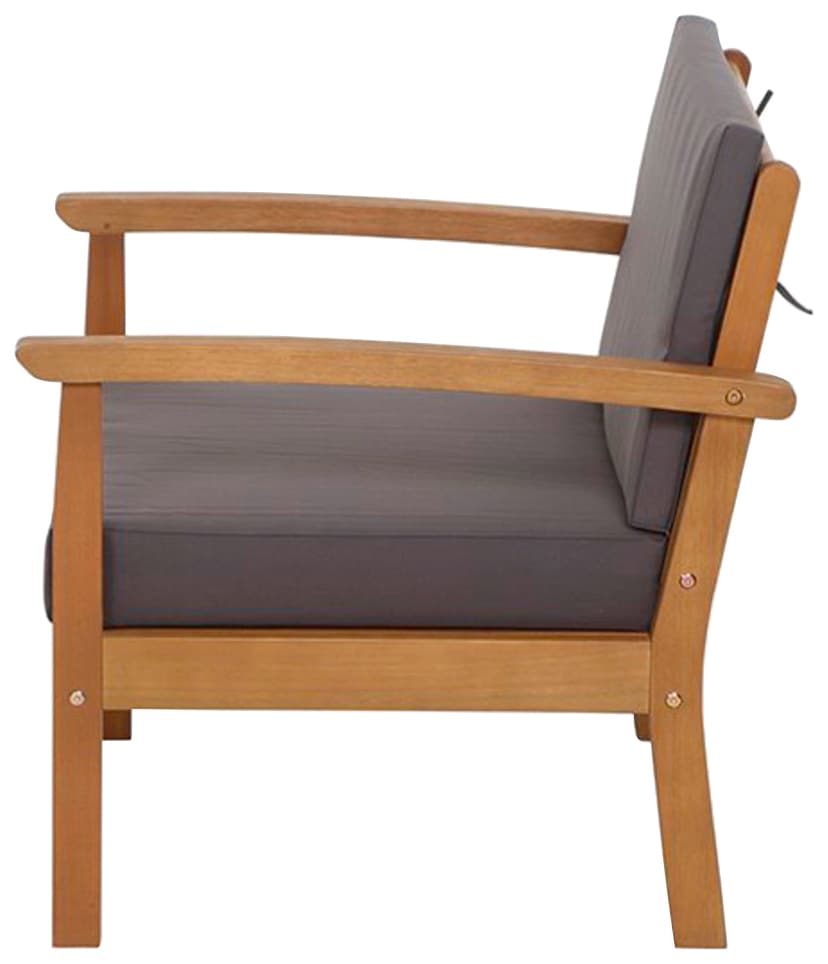 Siena Garden Gartenlounge-Set »Tavira«, (2x Sessel, 1x 2er-Sofa, 1x Tisch), Eukalyptus FSC 100%, inkl. Kissen