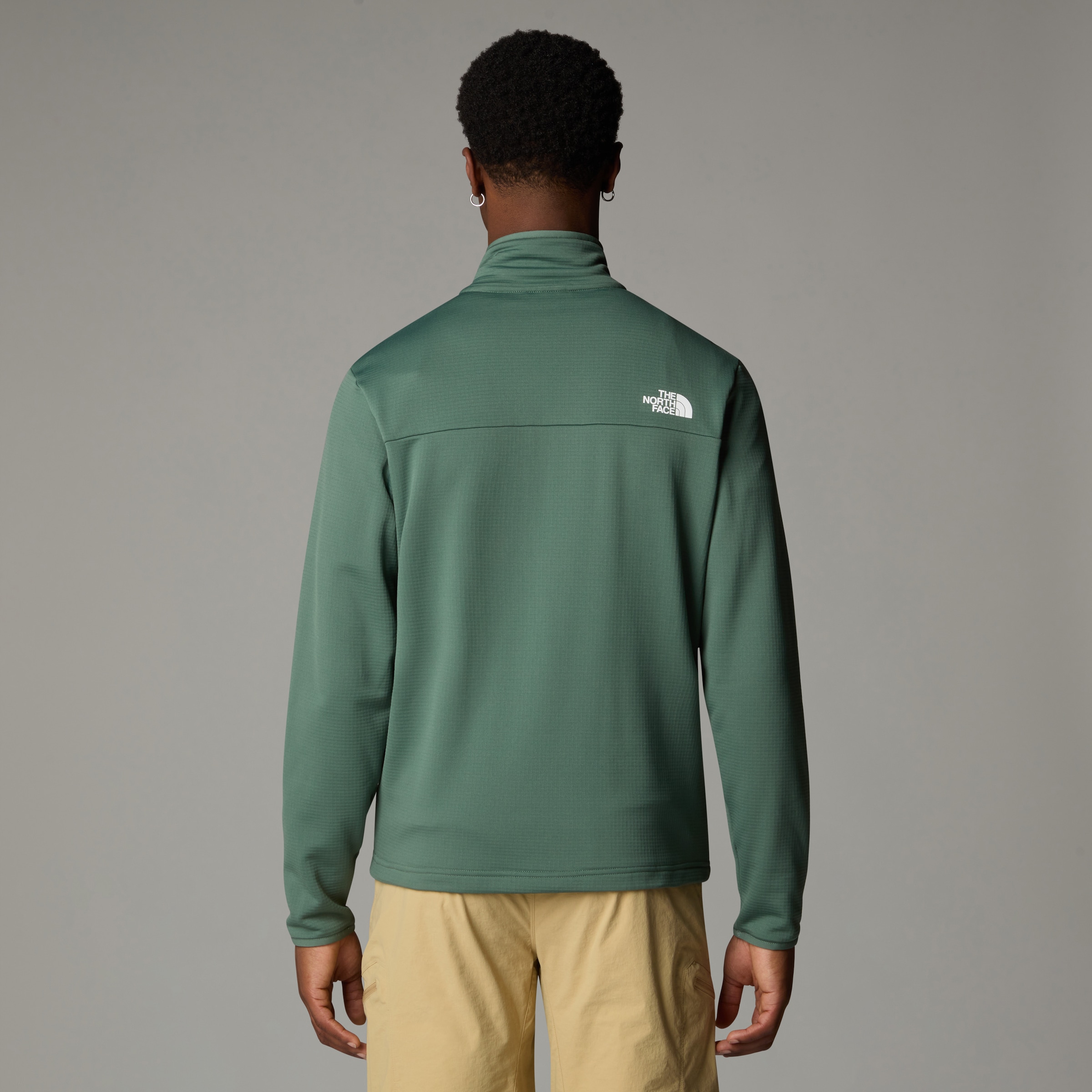The North Face Fleecejacke »Cedar Trail Grid Fleece Jacke mit durchgehendem RV für Herren«, (1 St.)