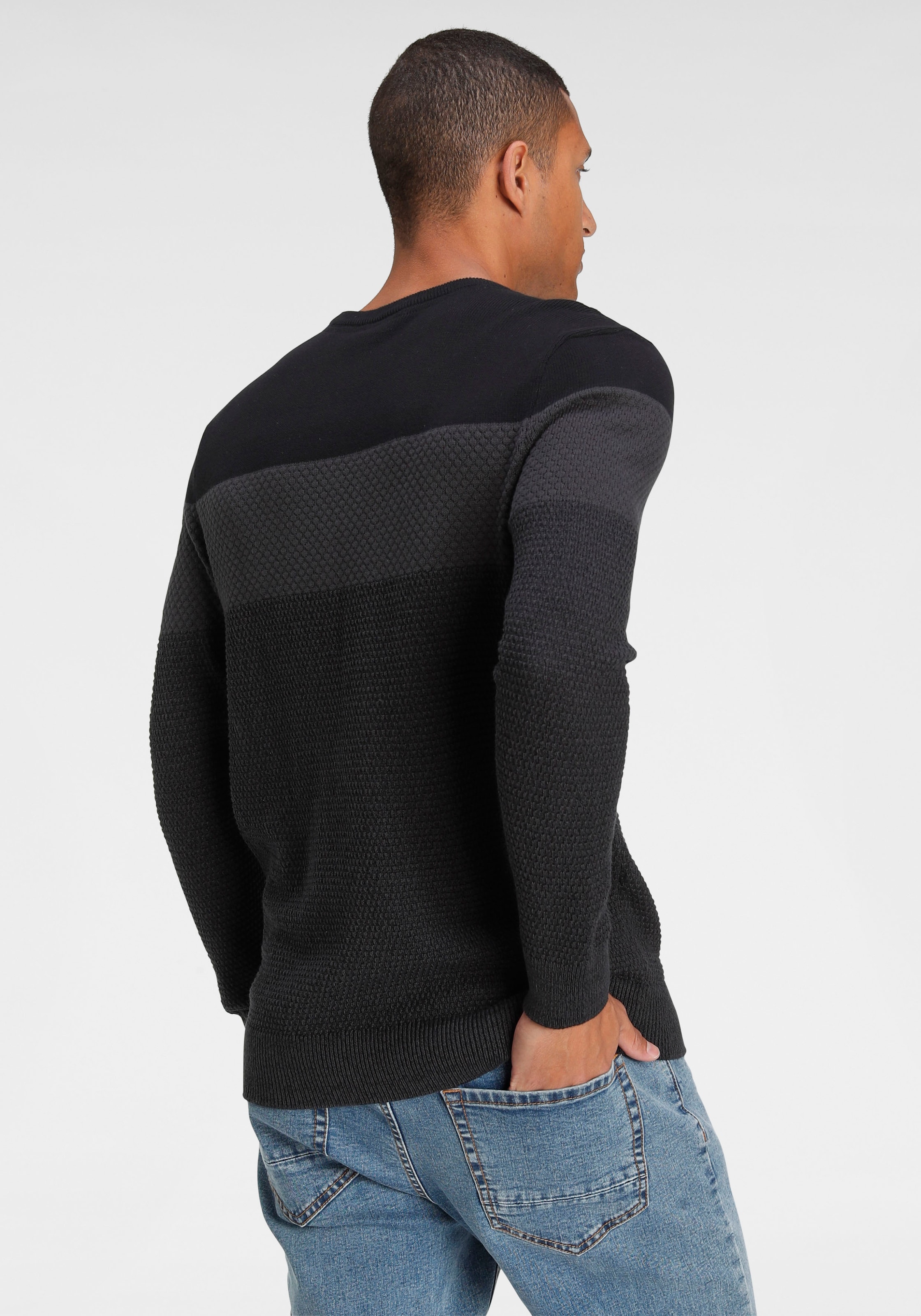 Bruno Banani Strickpullover, im modischem Look