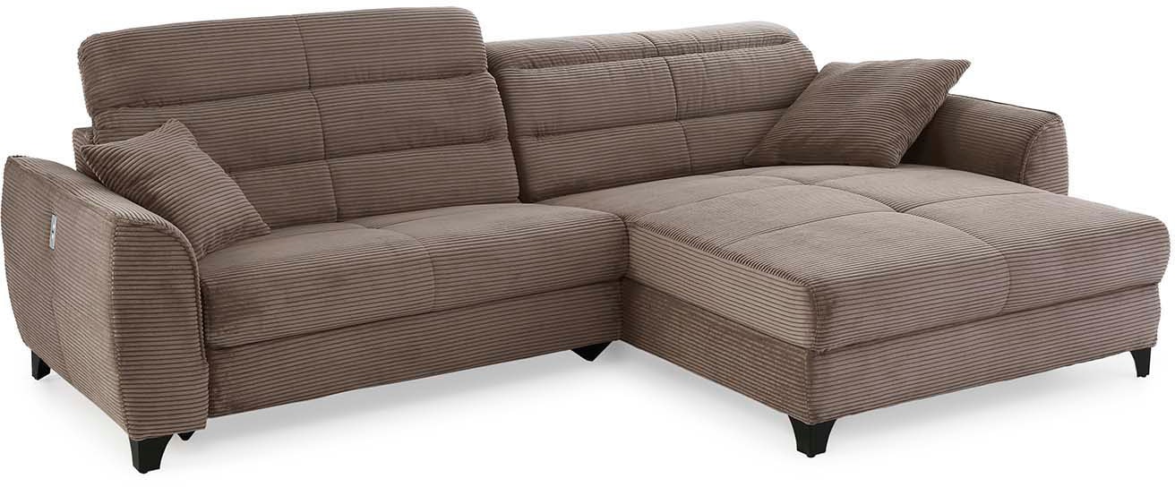 Jockenhöfer Gruppe Ecksofa »Double One L-Form«, mit 2x 120cm breiten, elektromotorischen Relaxfunktionen